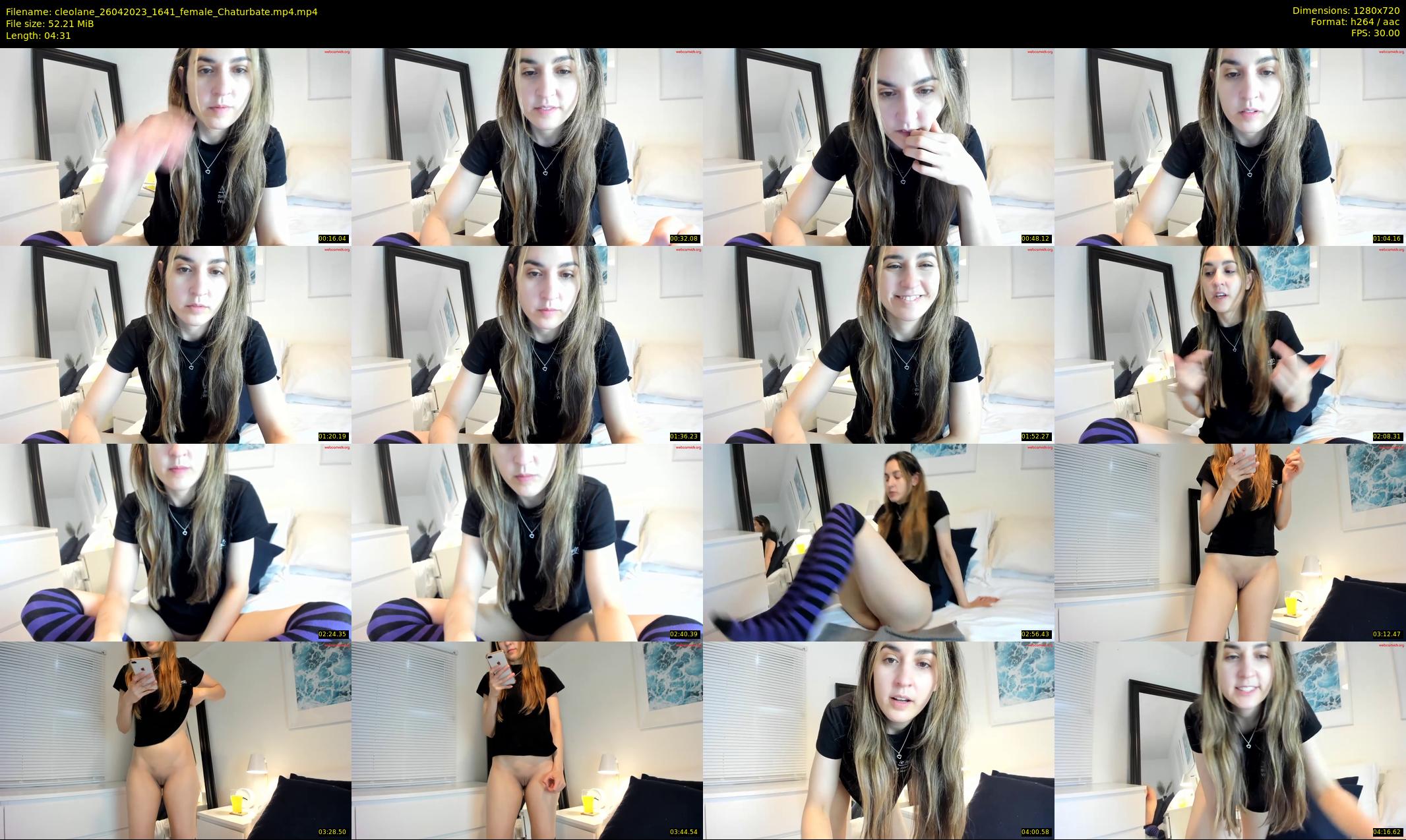 cleolane — 5 minute Chaturbate female cam show recording, 720p, Apr 26, 2023