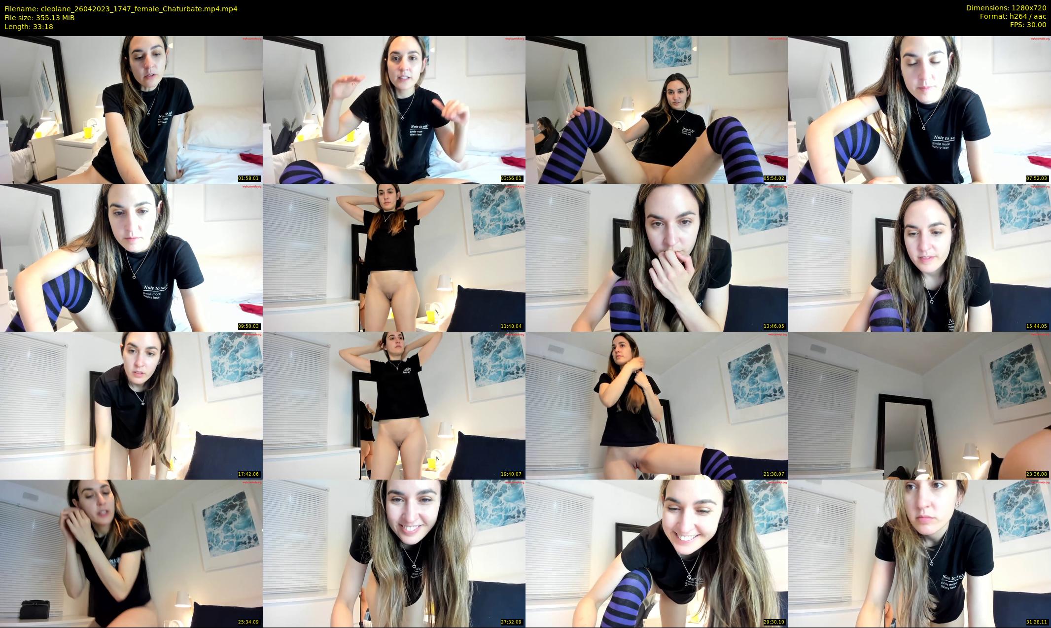cleolane — 34 minute Chaturbate female cam show recording, 720p, Apr 26, 2023