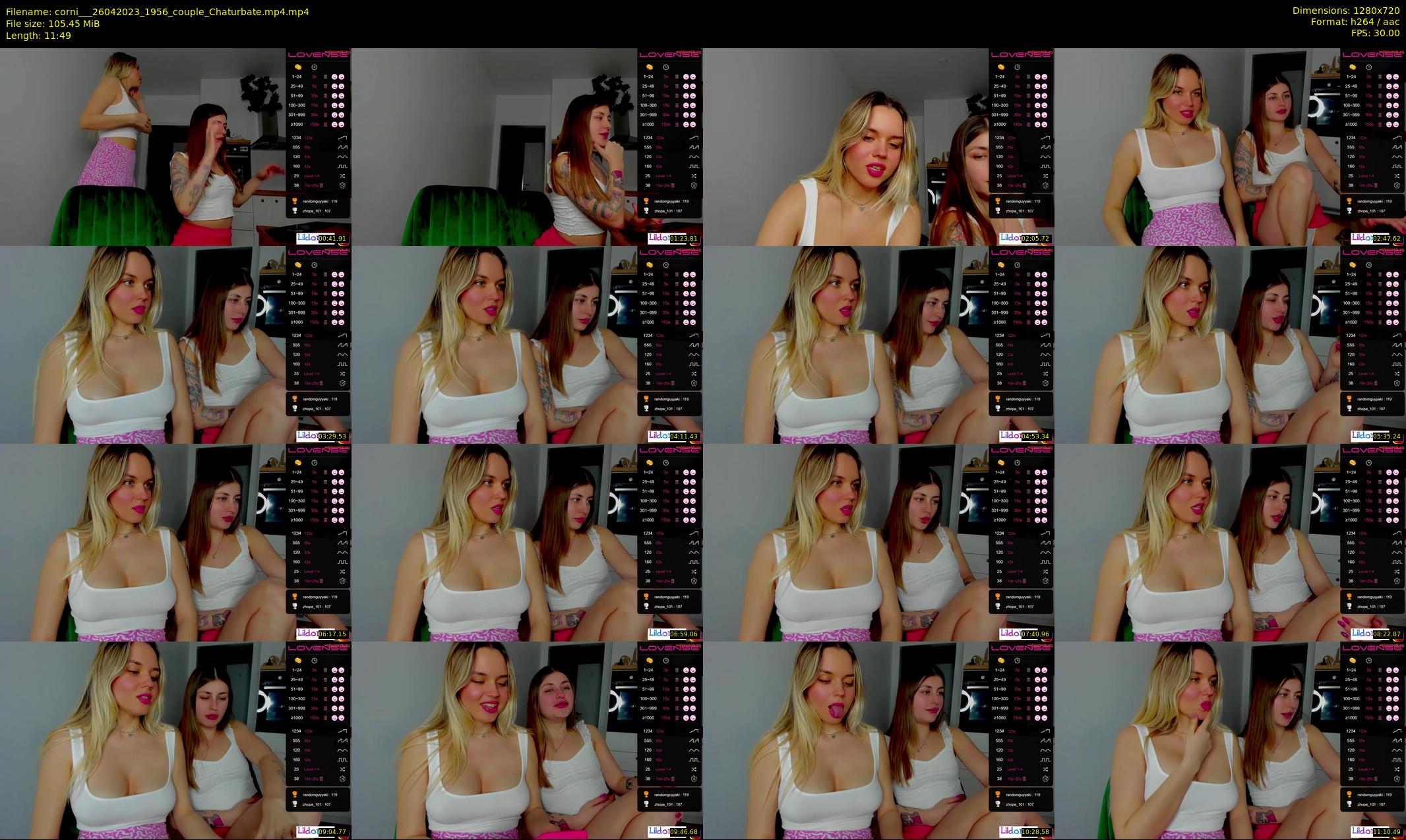 corni__ — 12 minute Chaturbate female cam show recording, 720p, Apr 26, 2023