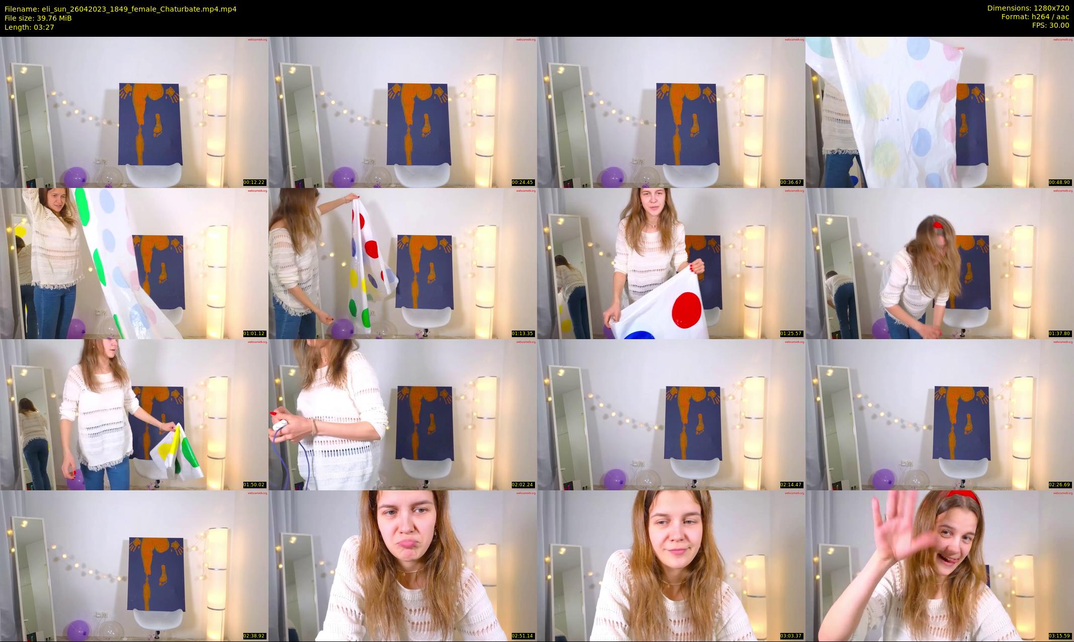 eli_sun — 4 minute Chaturbate female cam show recording, 720p, Apr 26, 2023