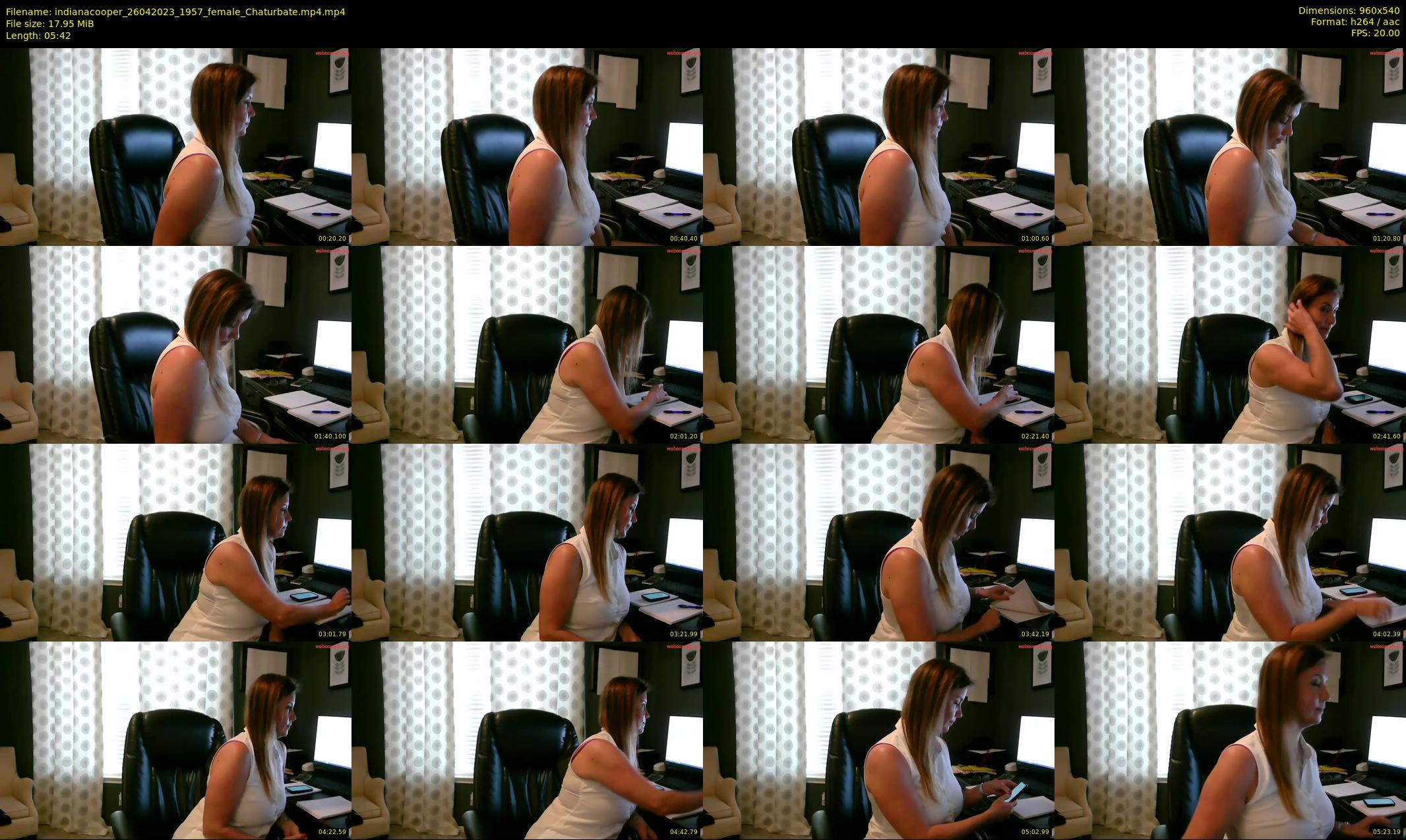 indianacooper — 6 minute Chaturbate female cam show recording, 480p, Apr 26, 2023