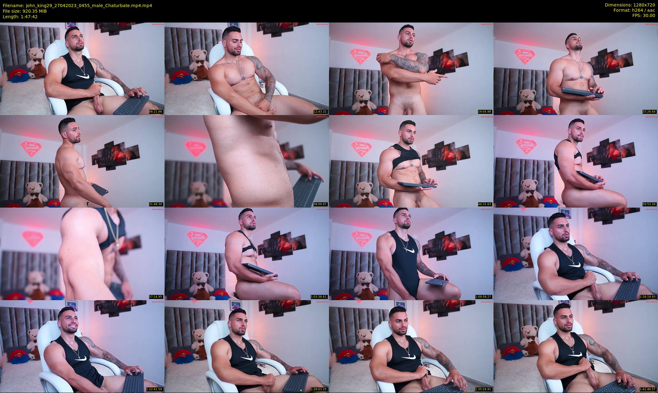 john_king29 — 108 minute Chaturbate male cam show recording, 720p, Apr 27, 2023