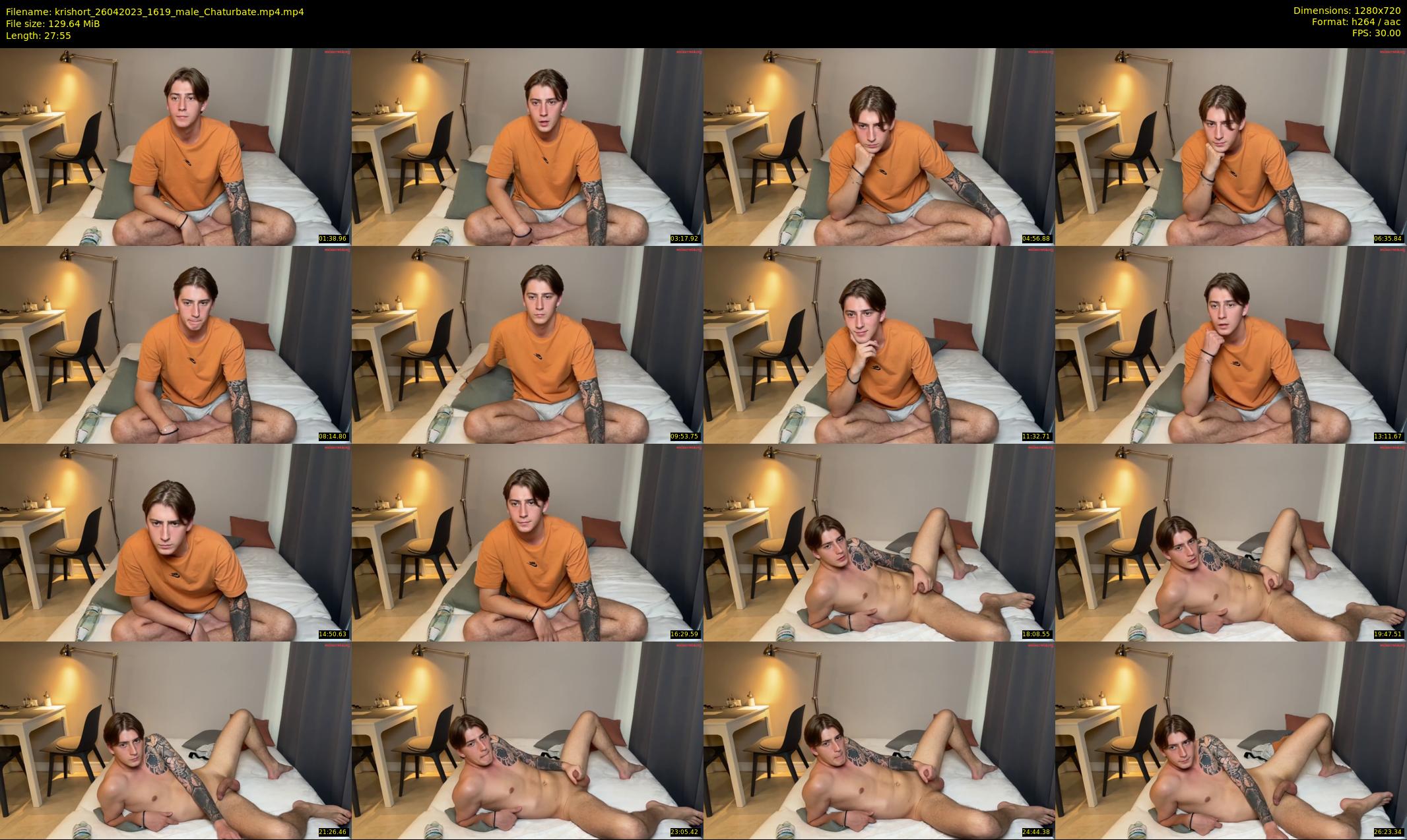 krishort — 28 minute Chaturbate male cam show recording, 720p, Apr 26, 2023