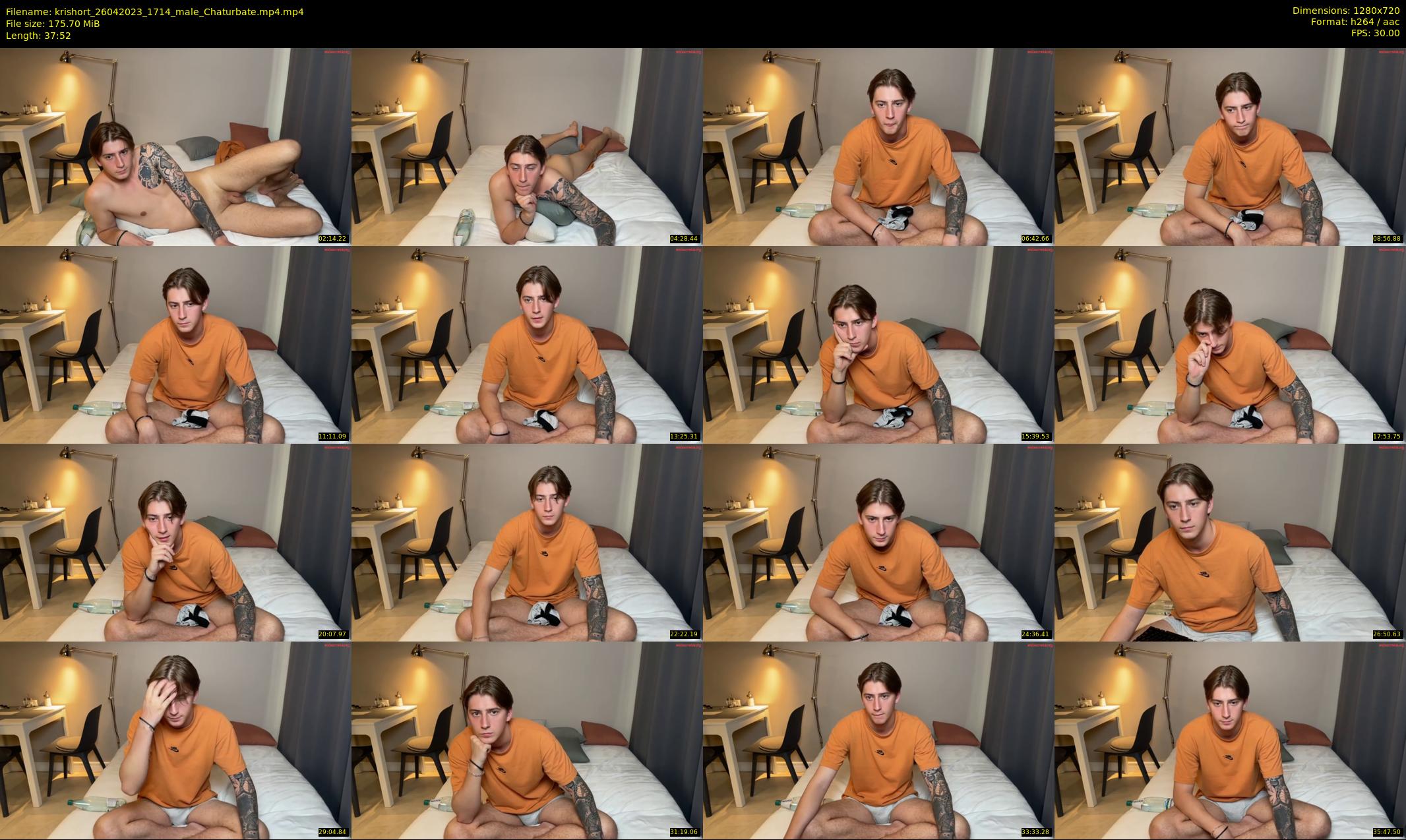 krishort — 38 minute Chaturbate male cam show recording, 720p, Apr 26, 2023