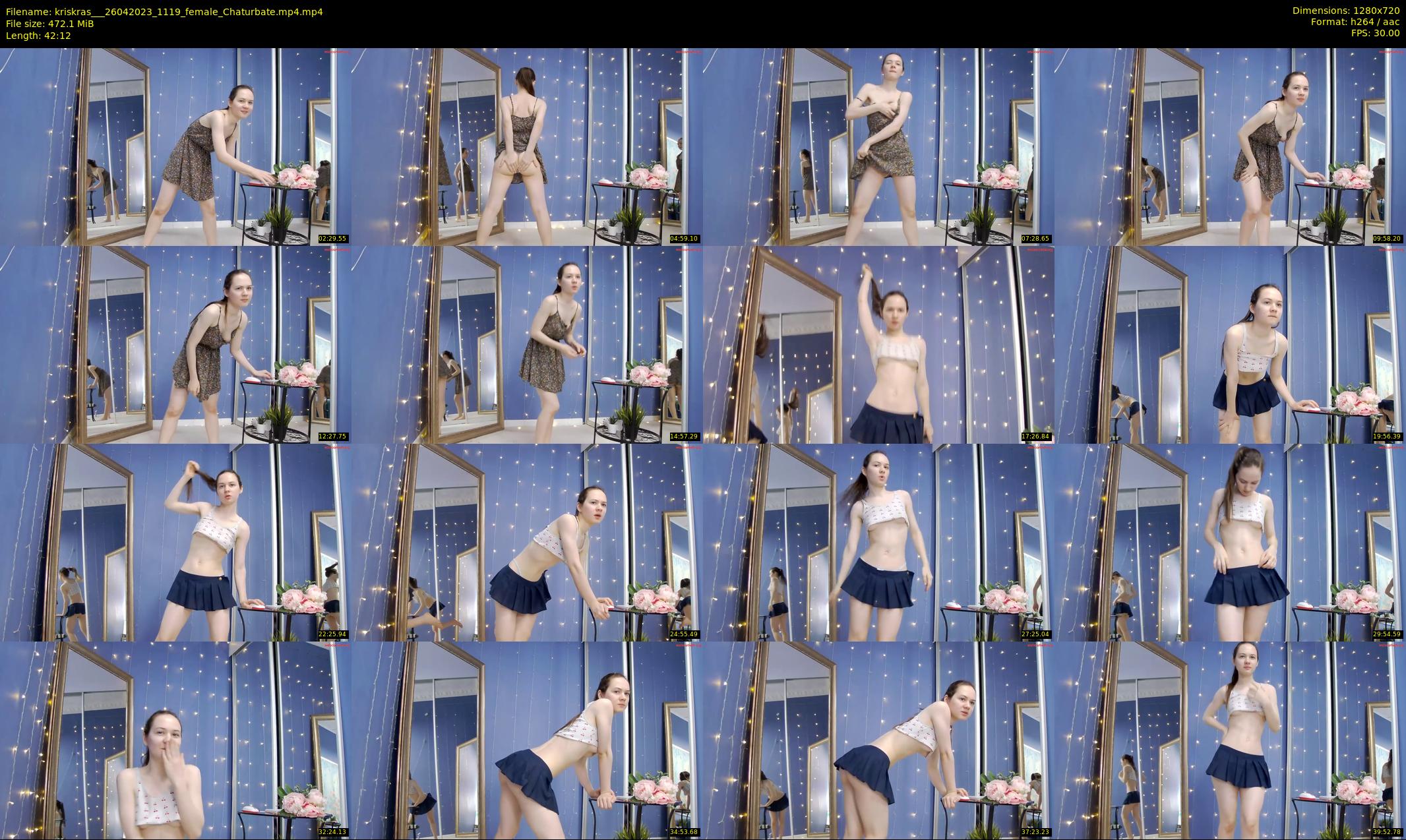 kriskras__ — 43 minute Chaturbate female cam show recording, 720p, Apr 26, 2023