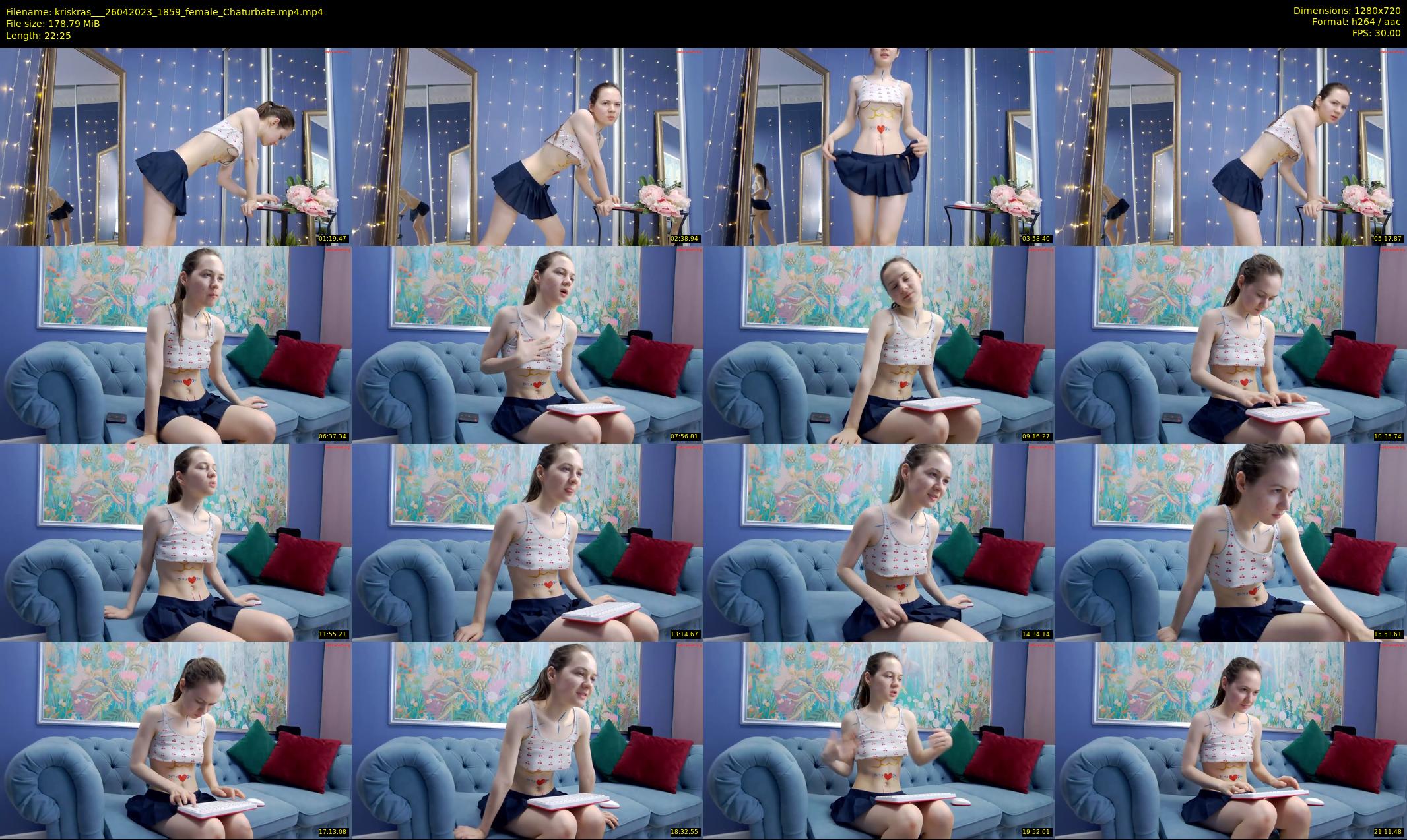 kriskras__ — 23 minute Chaturbate female cam show recording, 720p, Apr 26, 2023