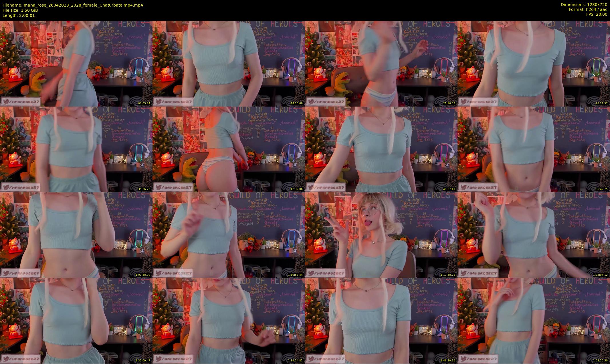 mana_rose — 121 minute Chaturbate female cam show recording, 720p, Apr 26, 2023
