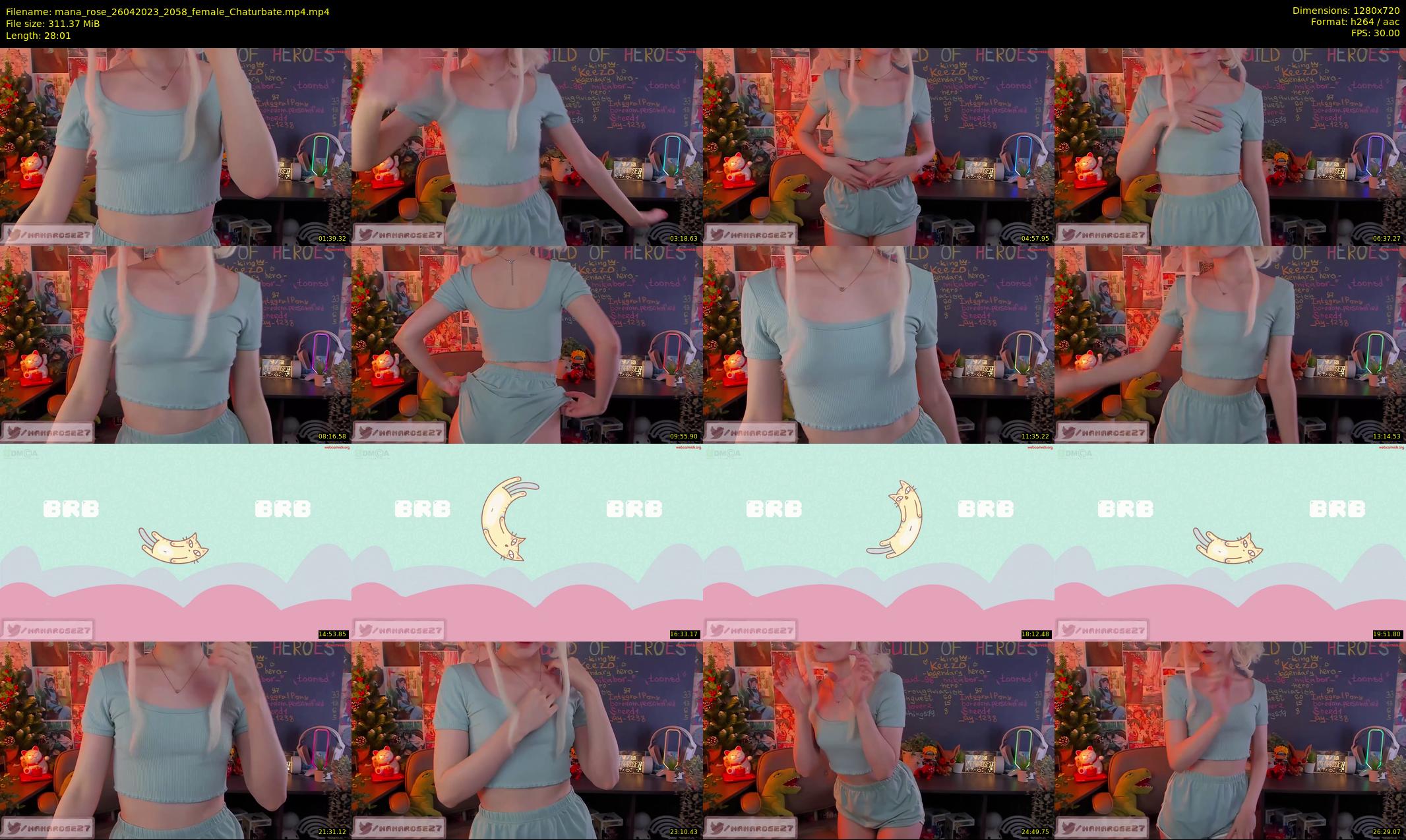 mana_rose — 29 minute Chaturbate female cam show recording, 720p, Apr 26, 2023