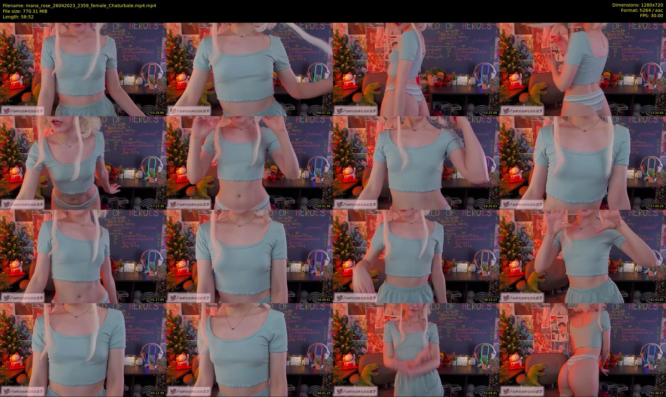 mana_rose — 59 minute Chaturbate female cam show recording, 720p, Apr 26, 2023