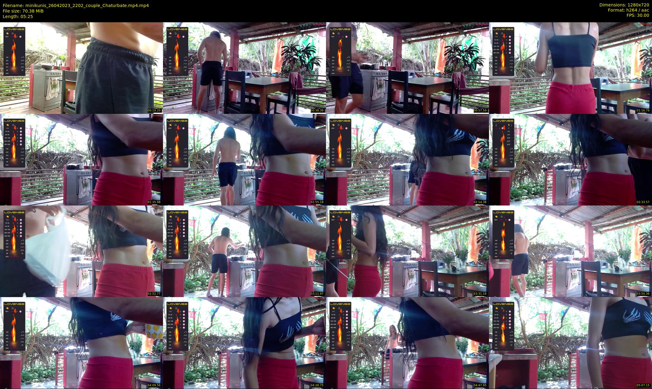 minikunis — 6 minute Chaturbate couple cam show recording, 720p, Apr 26, 2023