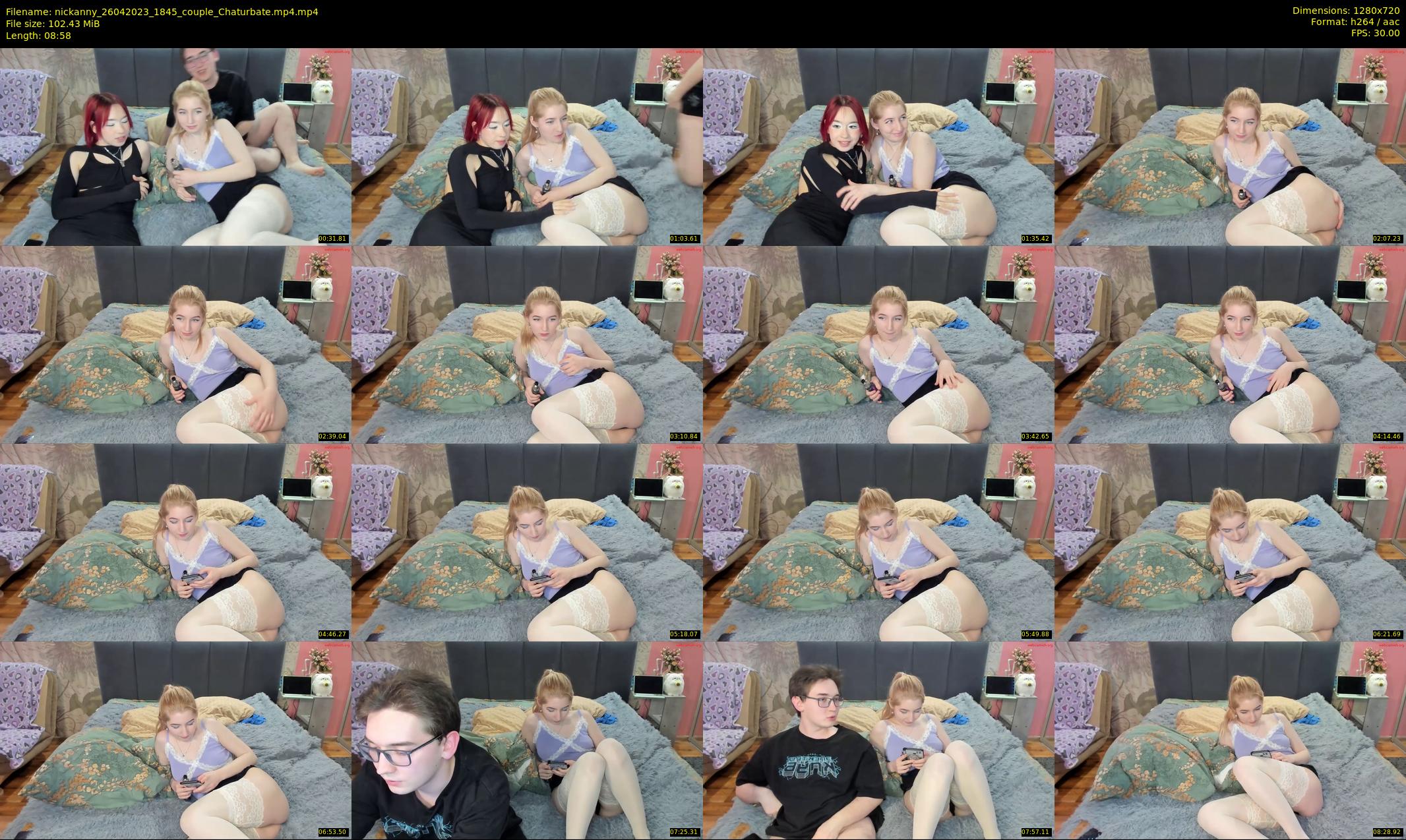nickanny — 9 minute Chaturbate couple cam show recording, 720p, Apr 26, 2023