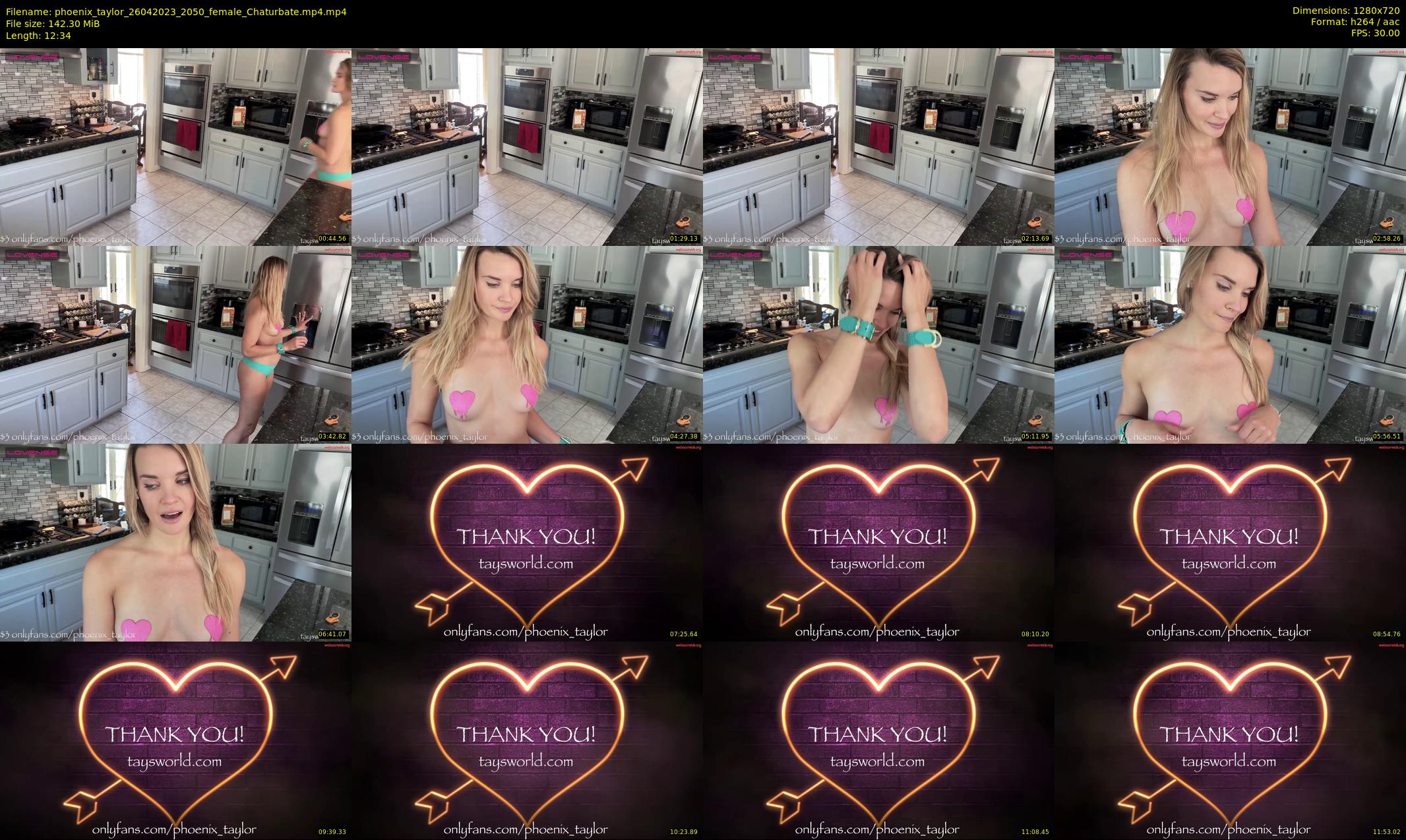 phoenix_taylor — 13 minute Chaturbate female cam show recording, 720p, Apr 26, 2023