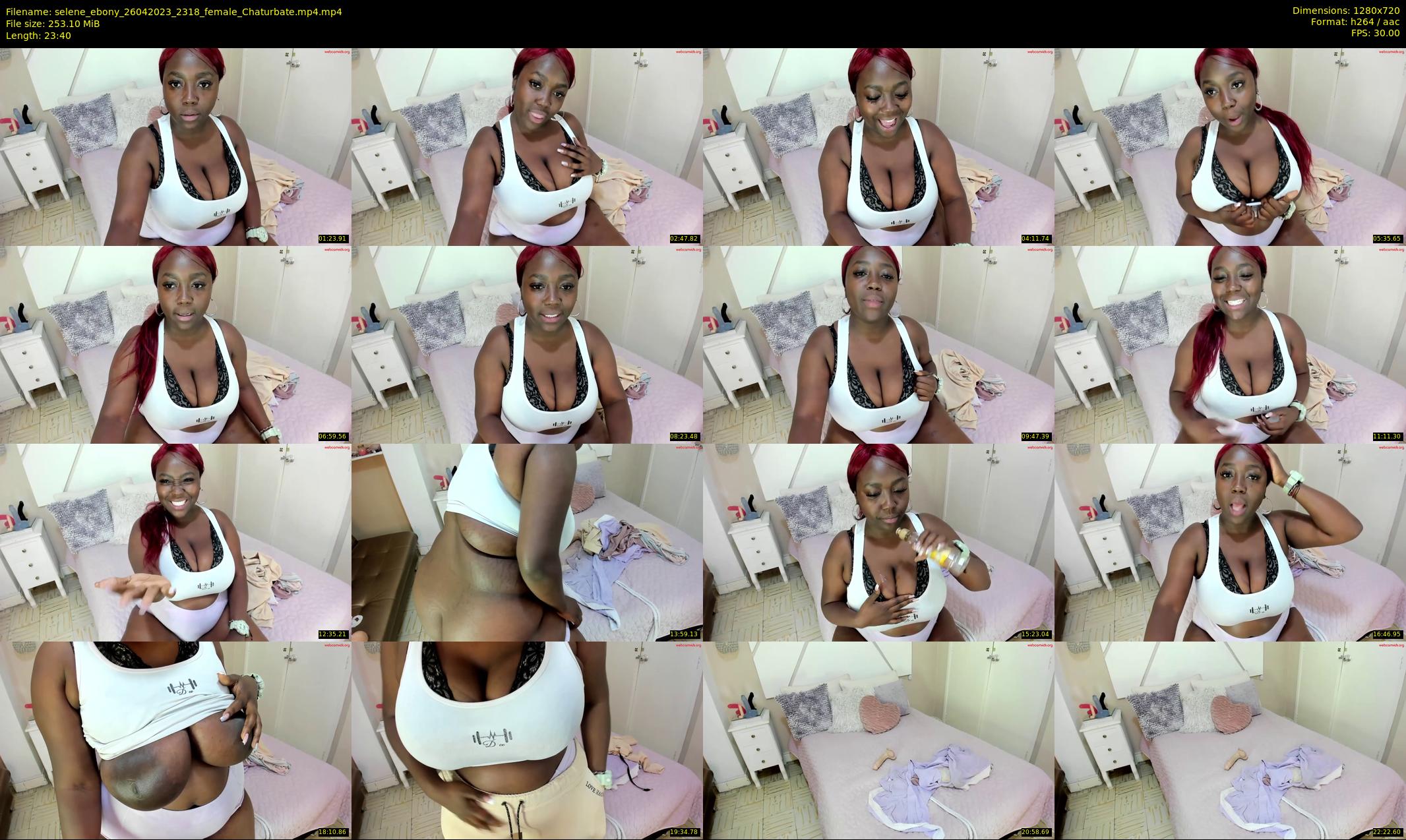 selene_ebony — 24 minute Chaturbate female cam show recording, 720p, Apr 26, 2023