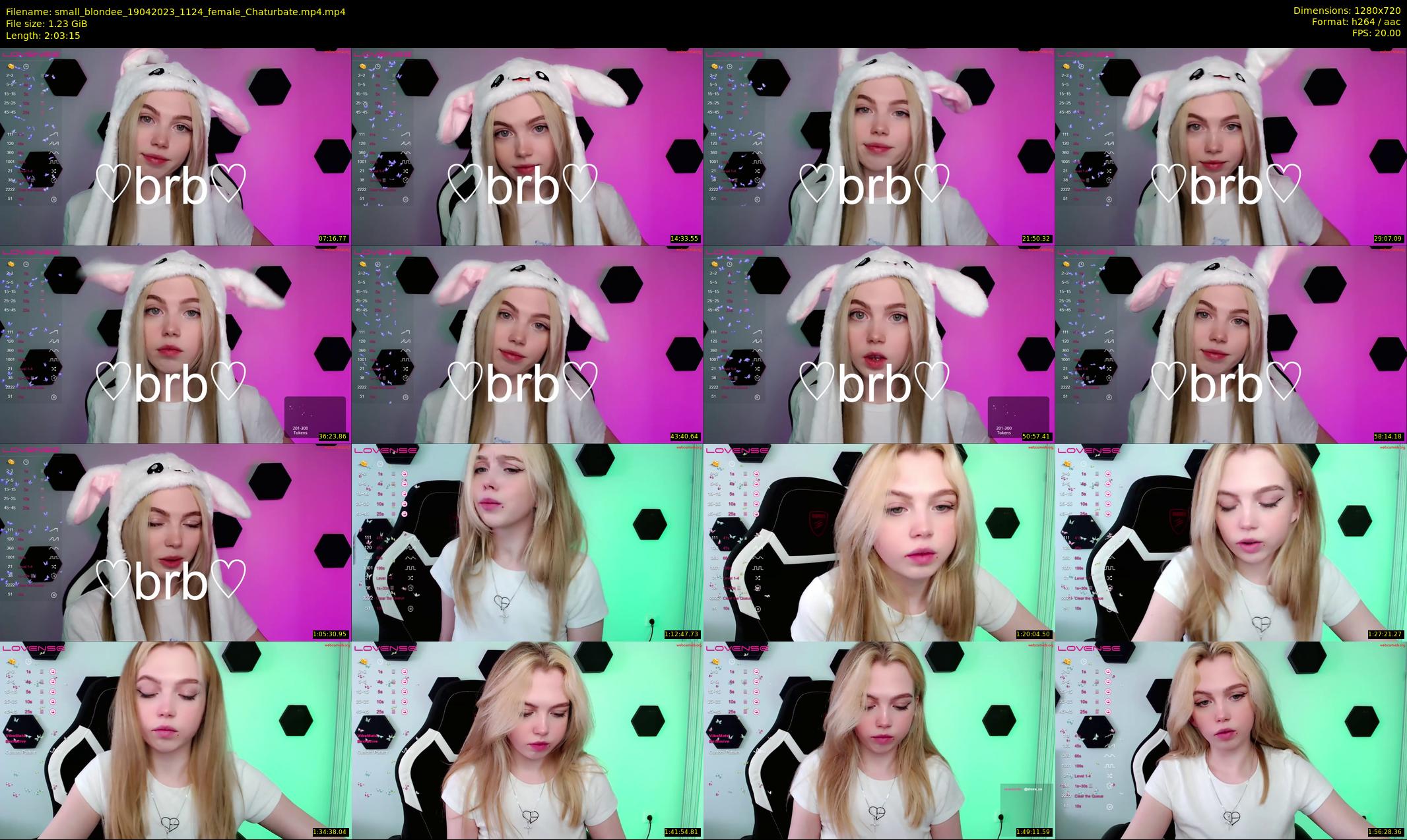 small_blondee — 124 minute Chaturbate female cam show recording, 720p, Apr 19, 2023