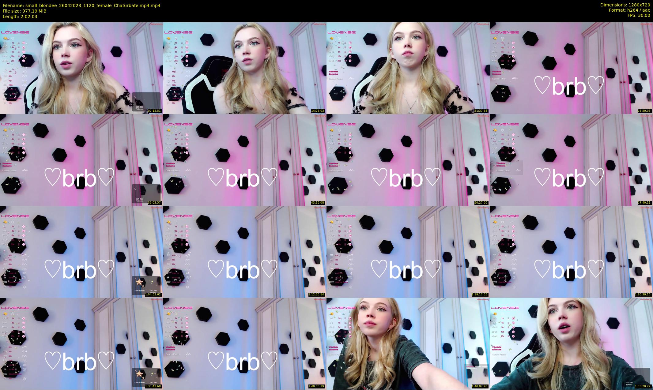 small_blondee — 123 minute Chaturbate female cam show recording, 720p, Apr 26, 2023