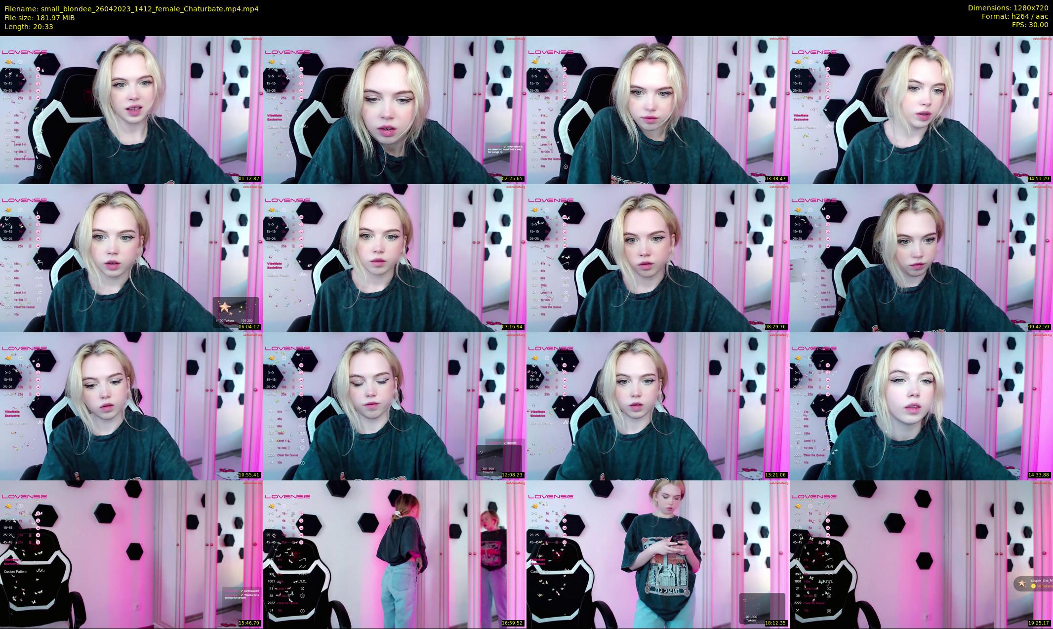 small_blondee — 21 minute Chaturbate female cam show recording, 720p, Apr 26, 2023
