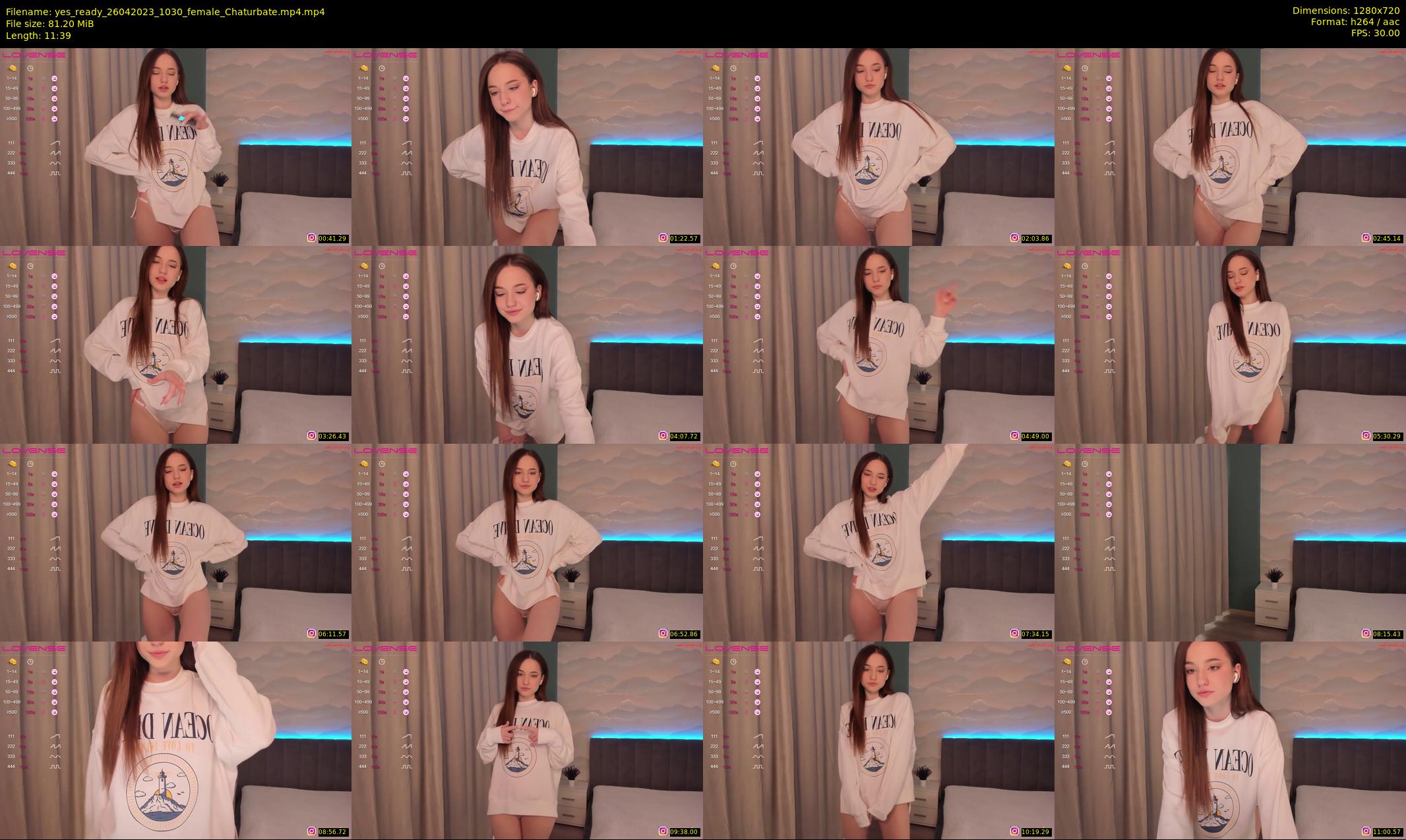 yes_ready — 12 minute Chaturbate female cam show recording, 720p, Apr 26, 2023