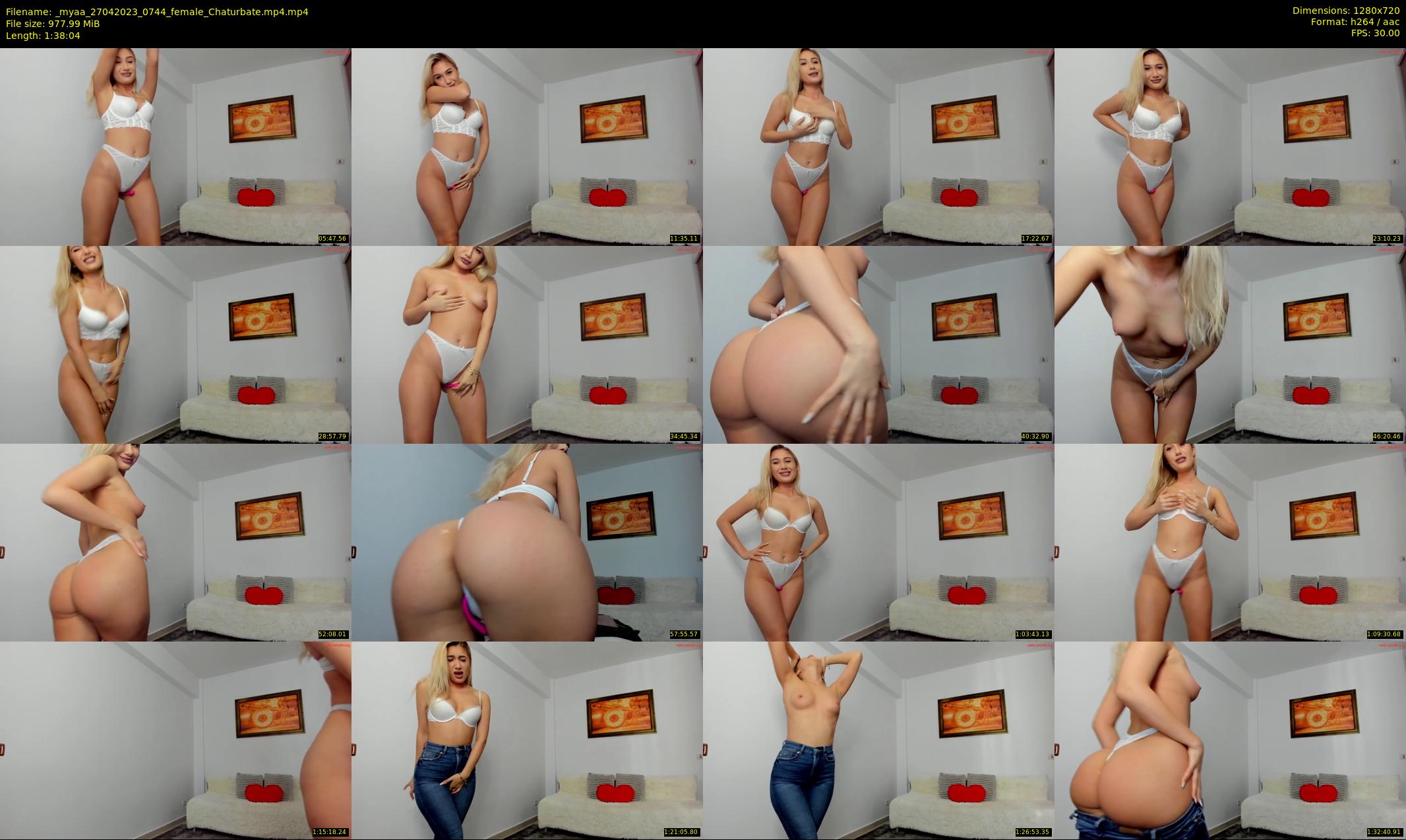 _myaa — 99 minute Chaturbate female cam show recording, 720p, Apr 27, 2023