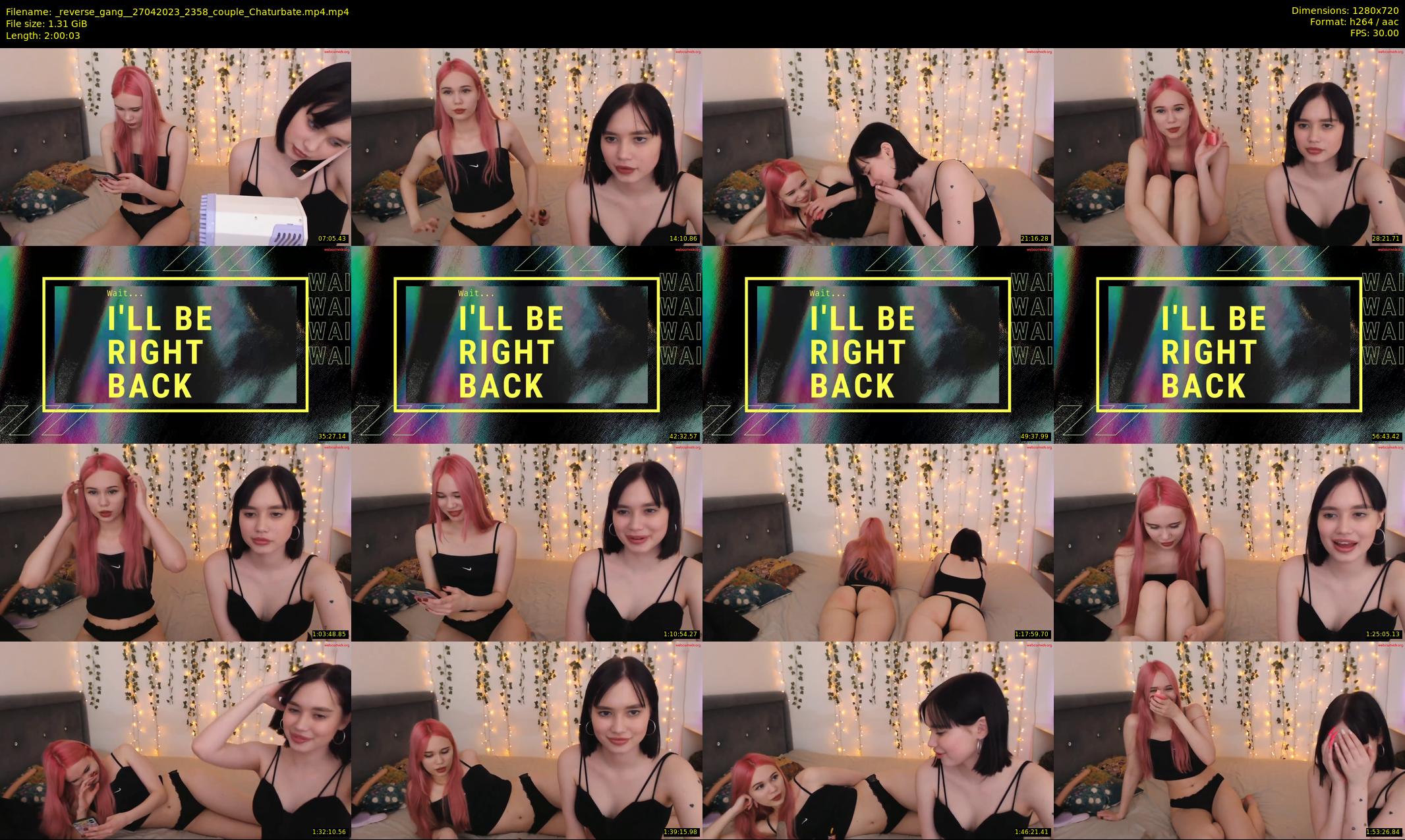 _reverse_gang_ — 121 minute Chaturbate couple cam show recording, 720p, Apr 27, 2023