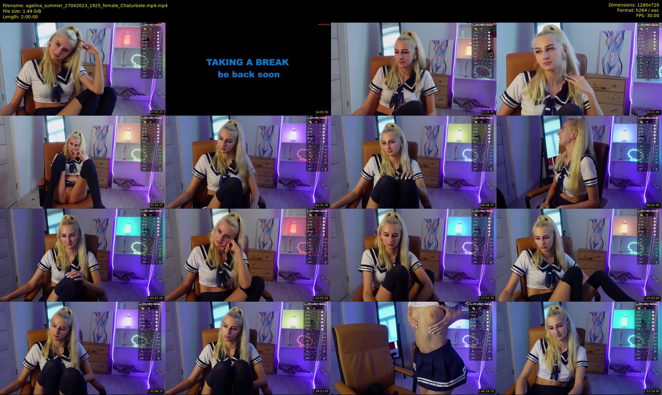agelina_summer — 120 minute Chaturbate female cam show recording, 720p, Apr 27, 2023