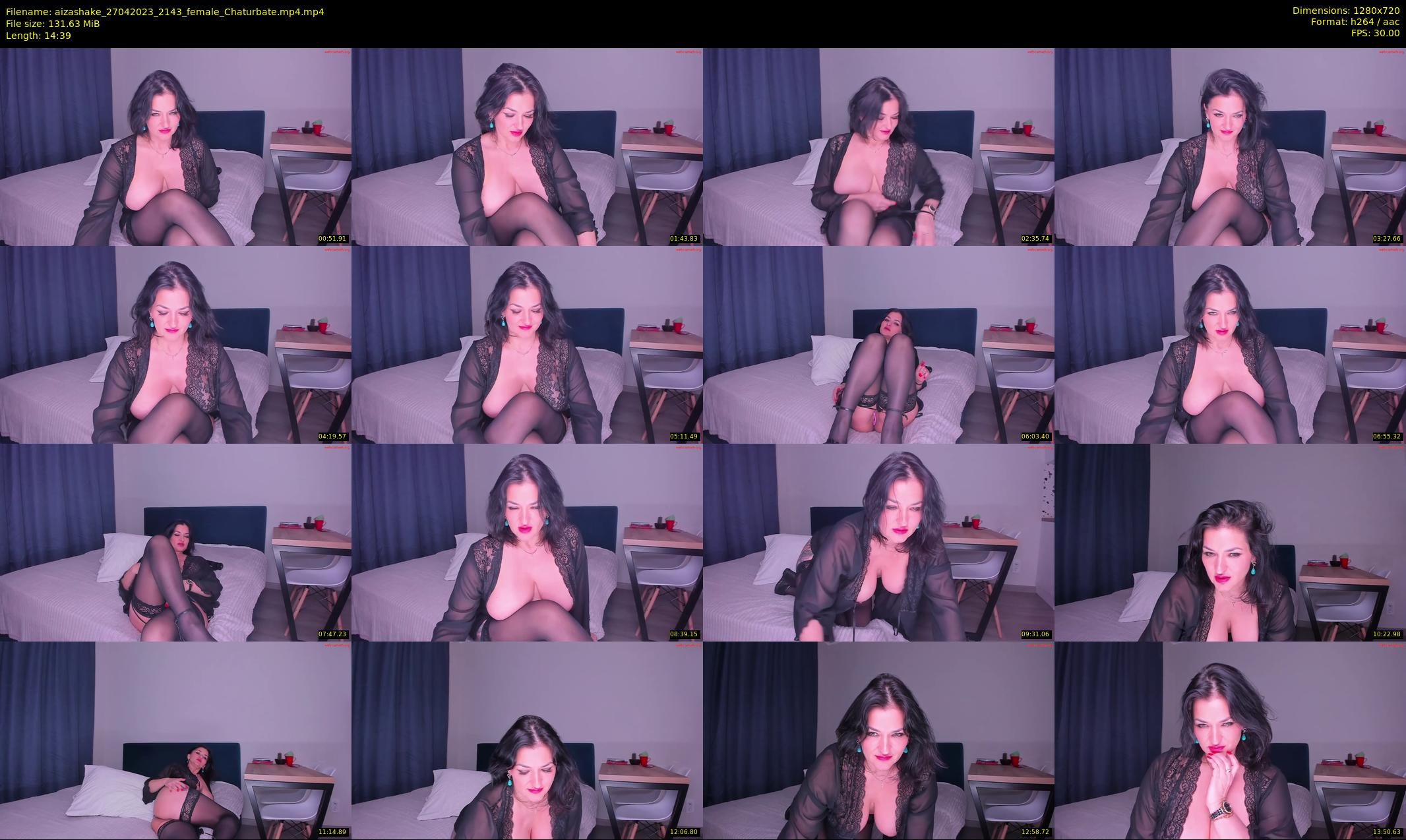 aizashake — 15 minute Chaturbate female cam show recording, 720p, Apr 27, 2023