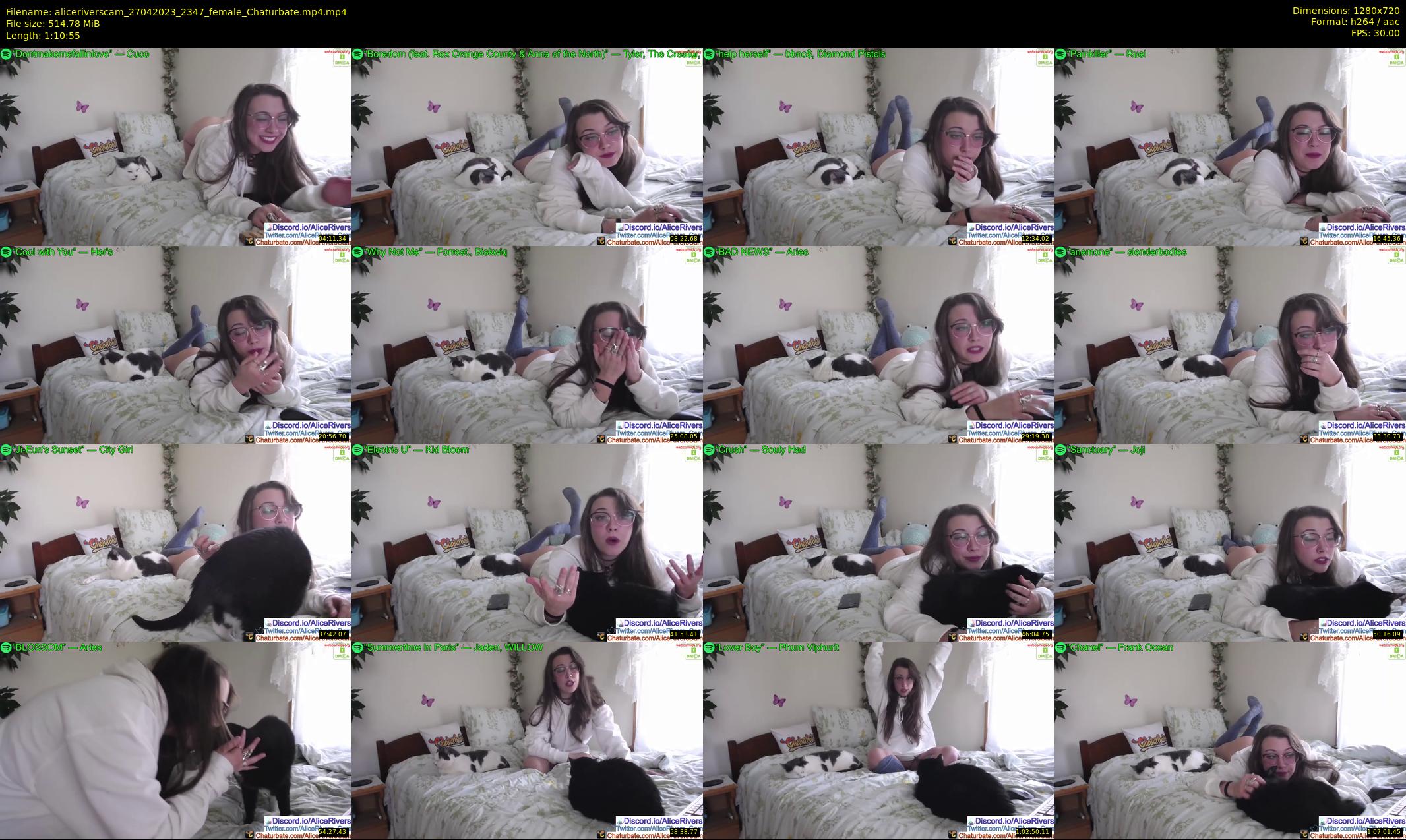 aliceriverscam — 71 minute Chaturbate female cam show recording, 720p, Apr 27, 2023