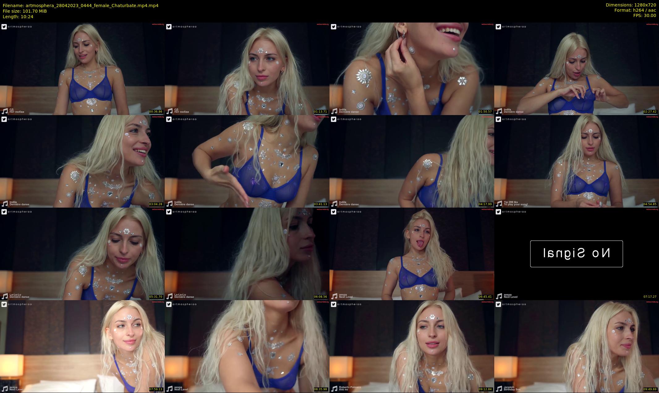 artmosphera — 11 minute Chaturbate female cam show recording, 720p, Apr 28, 2023