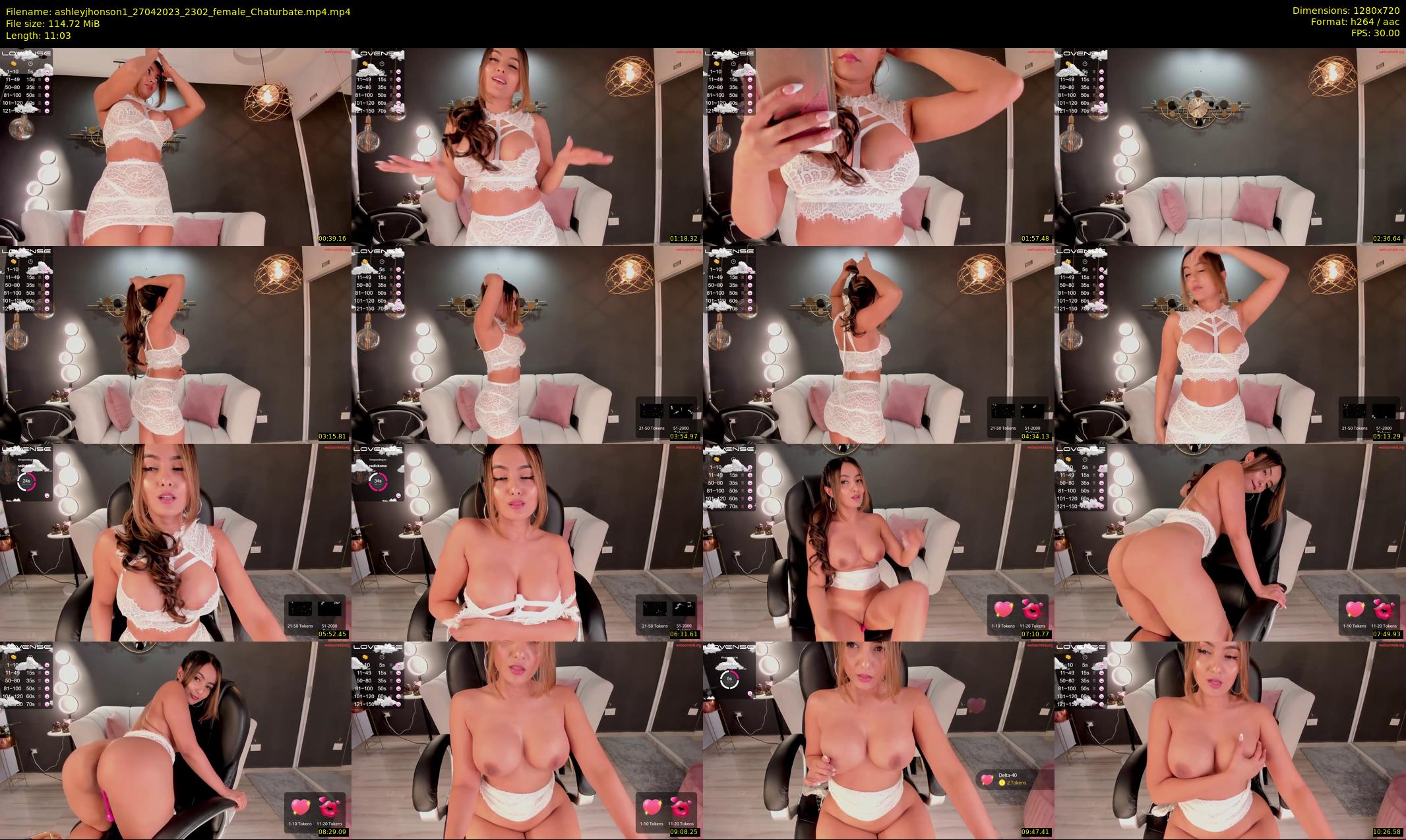 ashleyjhonson1 — 12 minute Chaturbate female cam show recording, 720p, Apr 27, 2023