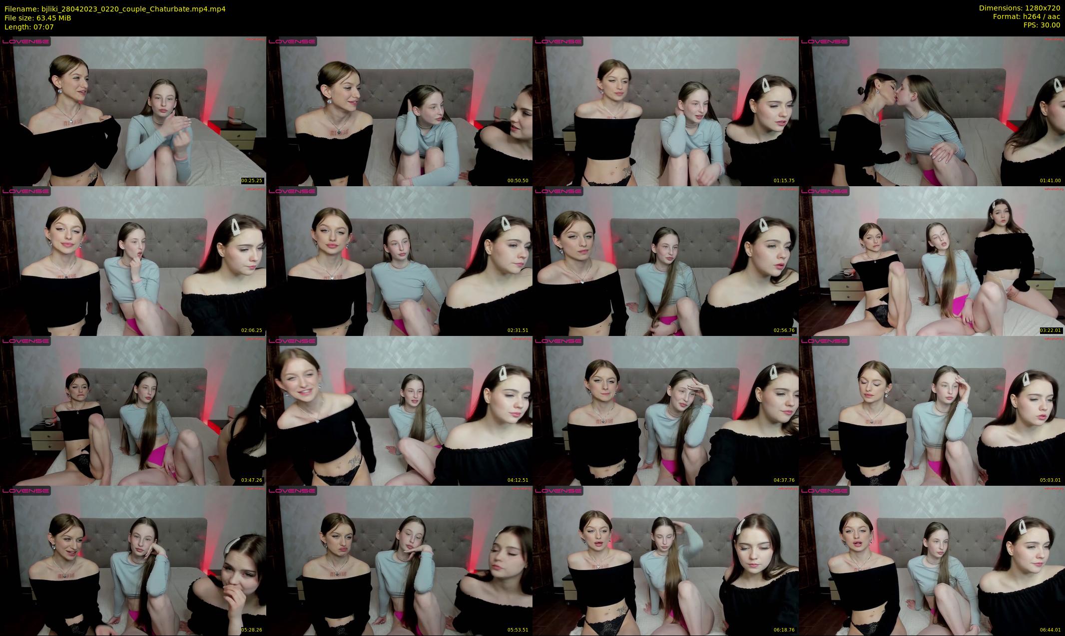 bjliki — 8 minute Chaturbate couple cam show recording, 720p, Apr 28, 2023