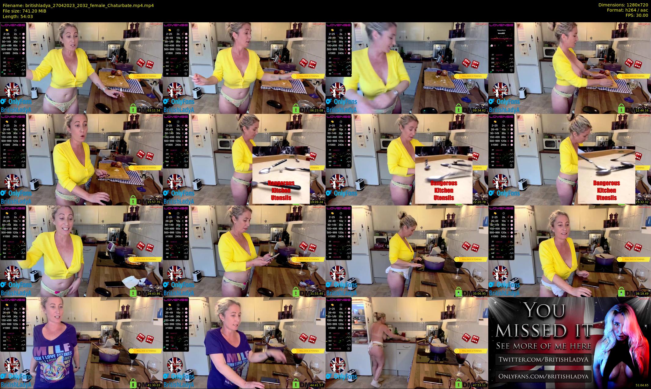 britishladya — 55 minute Chaturbate female cam show recording, 720p, Apr 27, 2023
