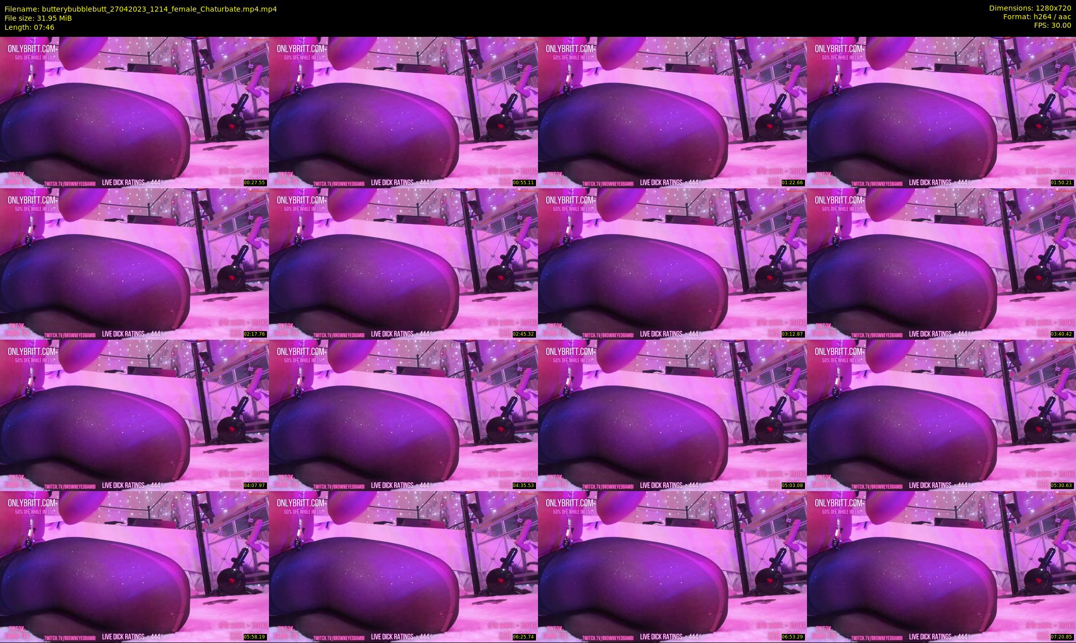butterybubblebutt — 8 minute Chaturbate couple cam show recording, 720p, Apr 27, 2023