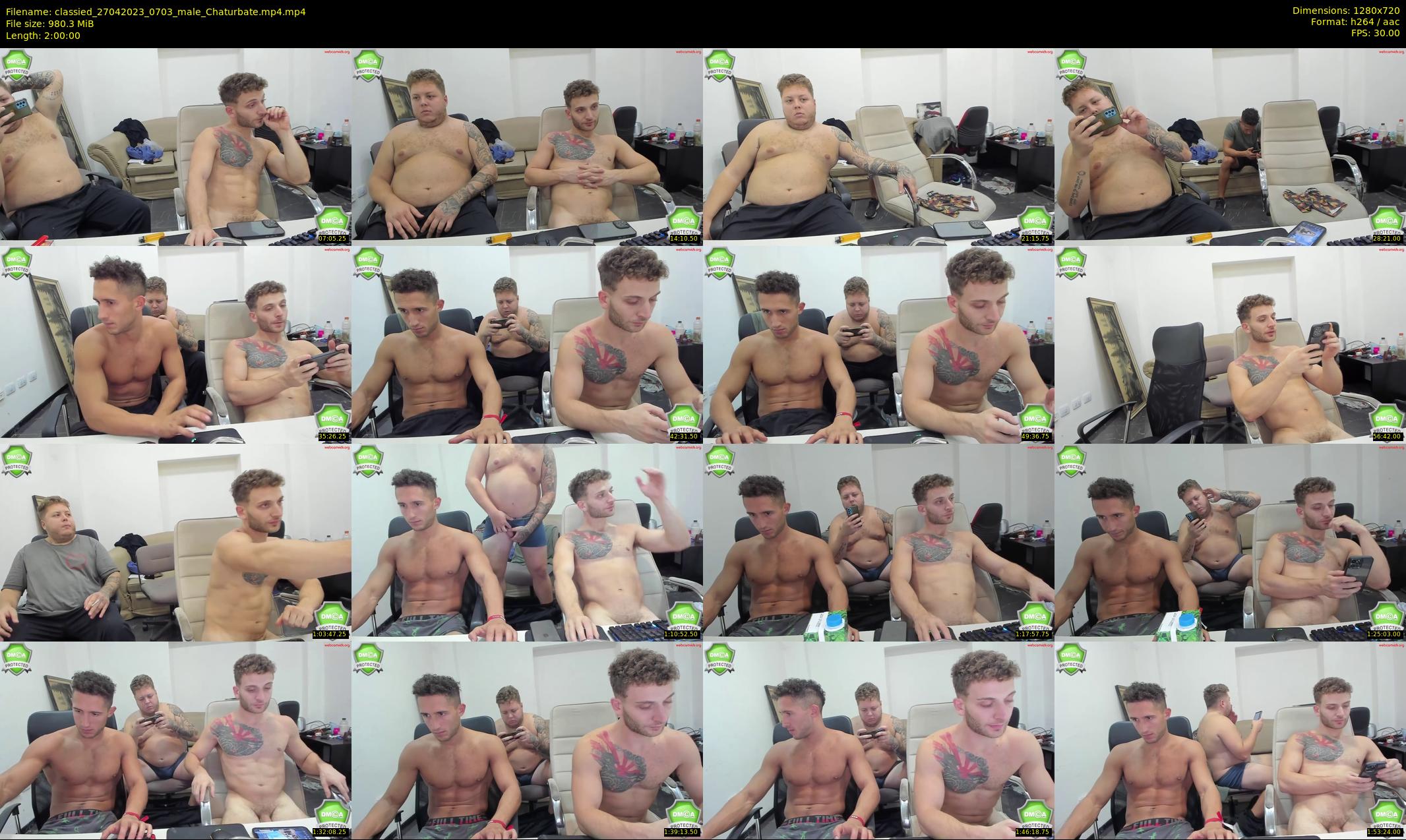 classied — 120 minute Chaturbate male cam show recording, 720p, Apr 27, 2023