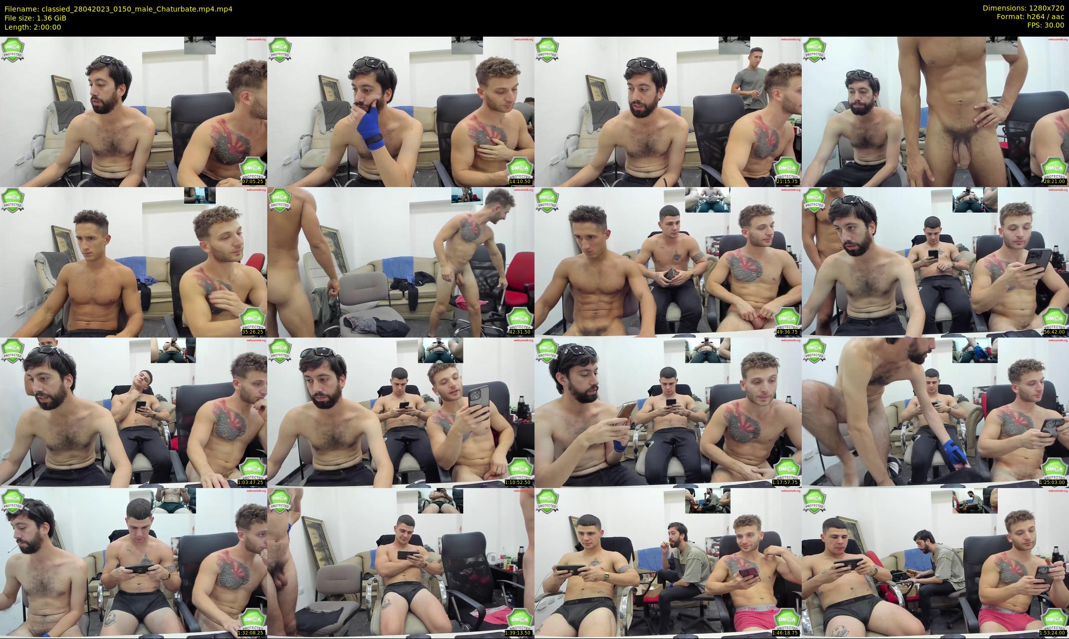 classied — 120 minute Chaturbate male cam show recording, 720p, Apr 28, 2023