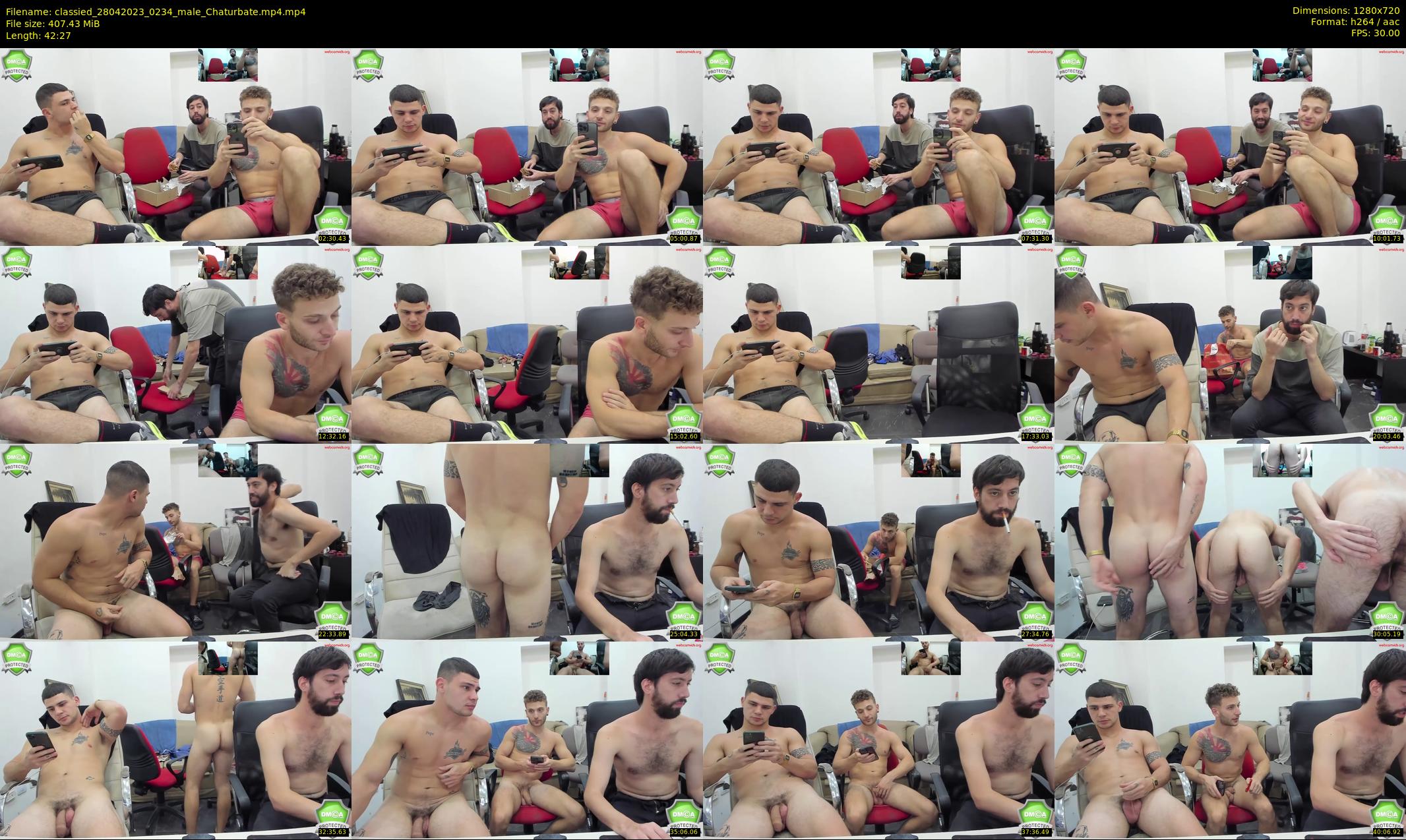 classied — 43 minute Chaturbate male cam show recording, 720p, Apr 28, 2023