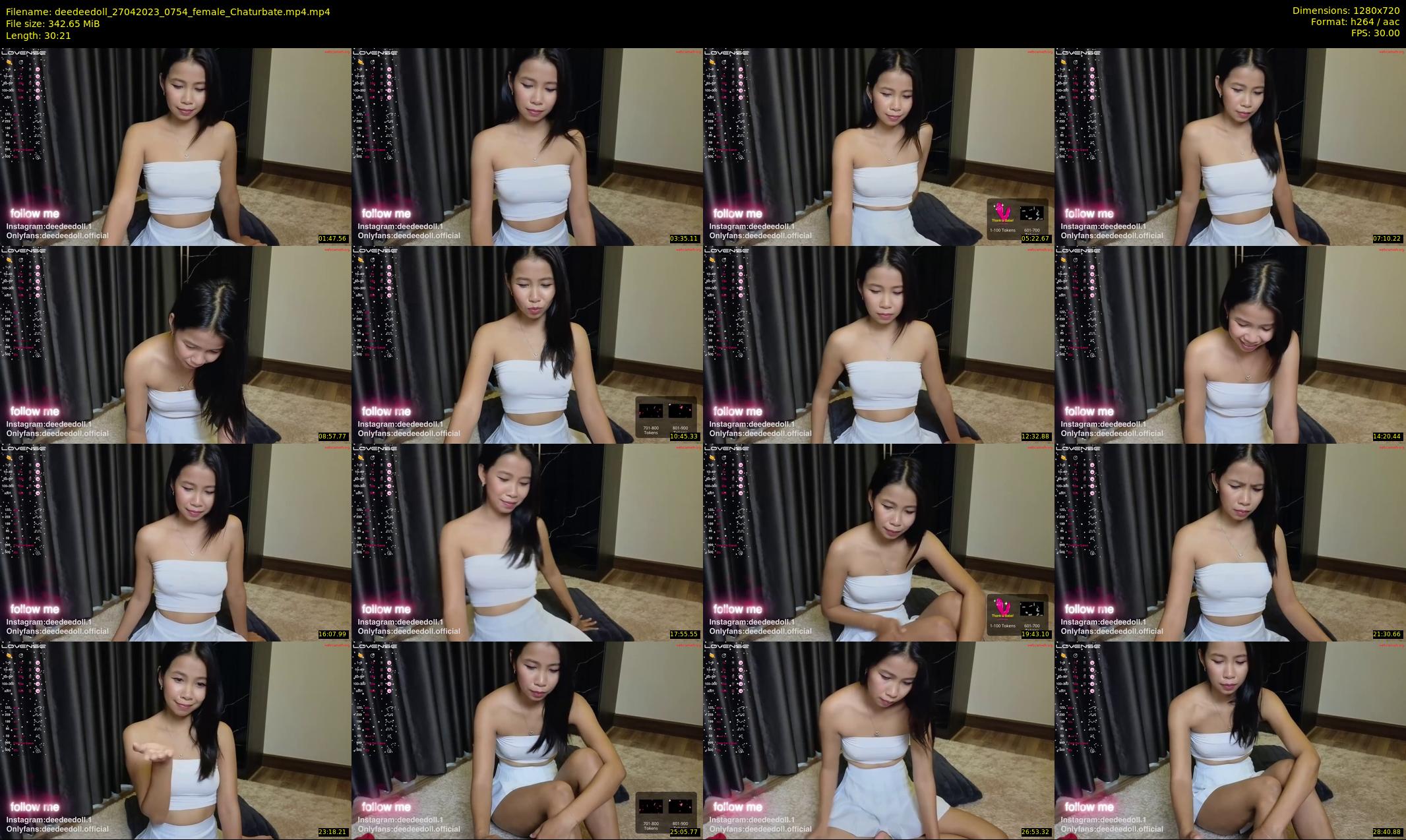deedeedoll — 31 minute Chaturbate female cam show recording, 720p, Apr 27, 2023