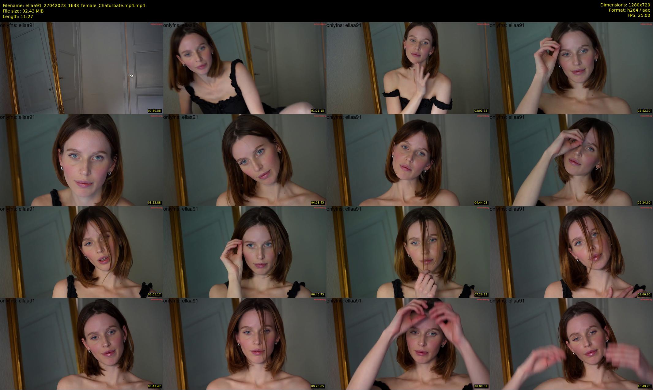 ellaa91 — 12 minute Chaturbate female cam show recording, 720p, Apr 27, 2023
