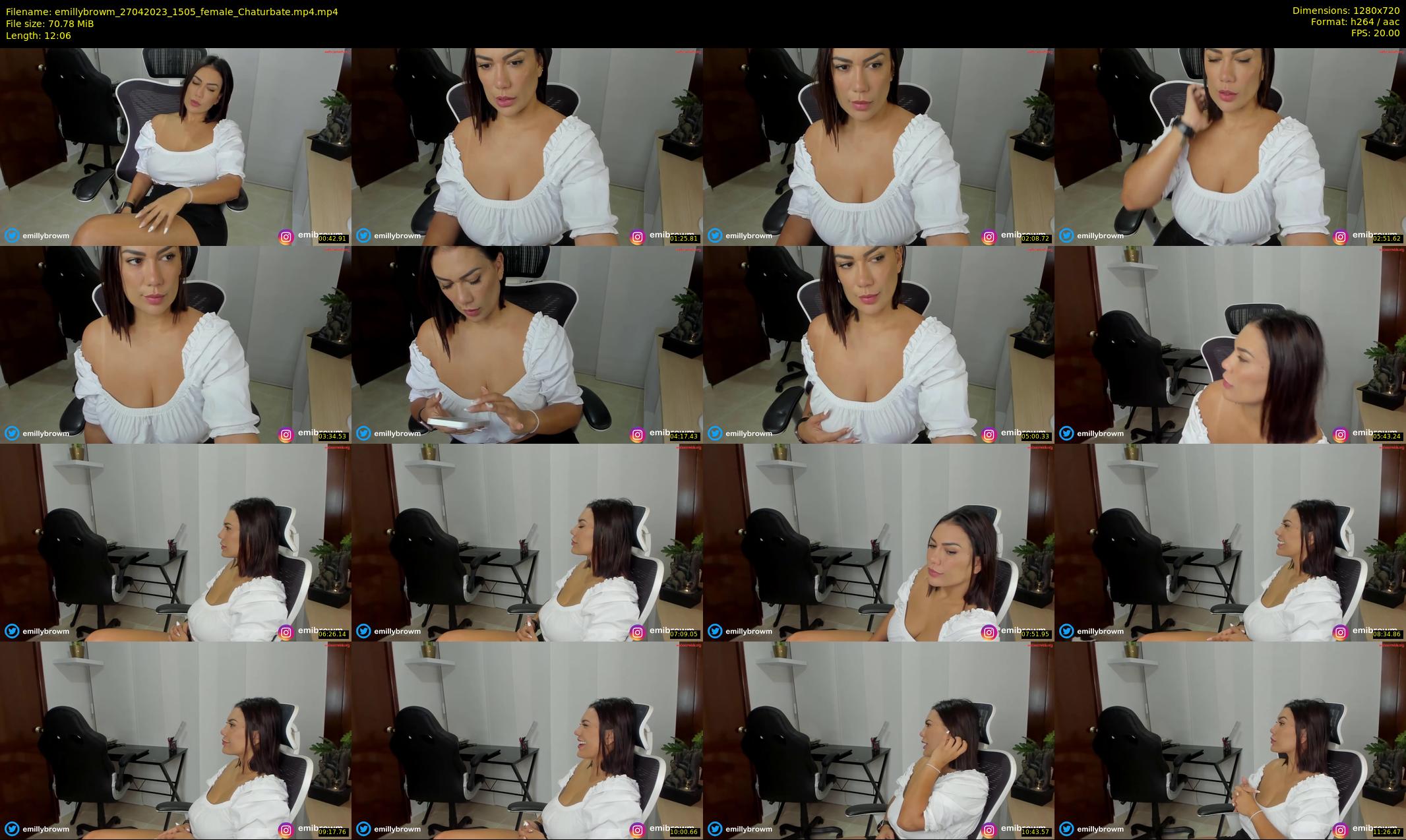 emillybrowm — 13 minute Chaturbate couple cam show recording, 720p, Apr 27, 2023