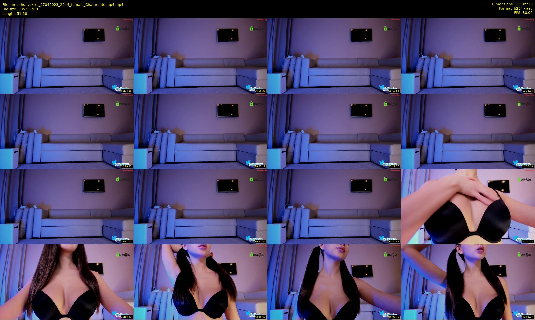 hollyextra — 52 minute Chaturbate female cam show recording, 720p, Apr 27, 2023