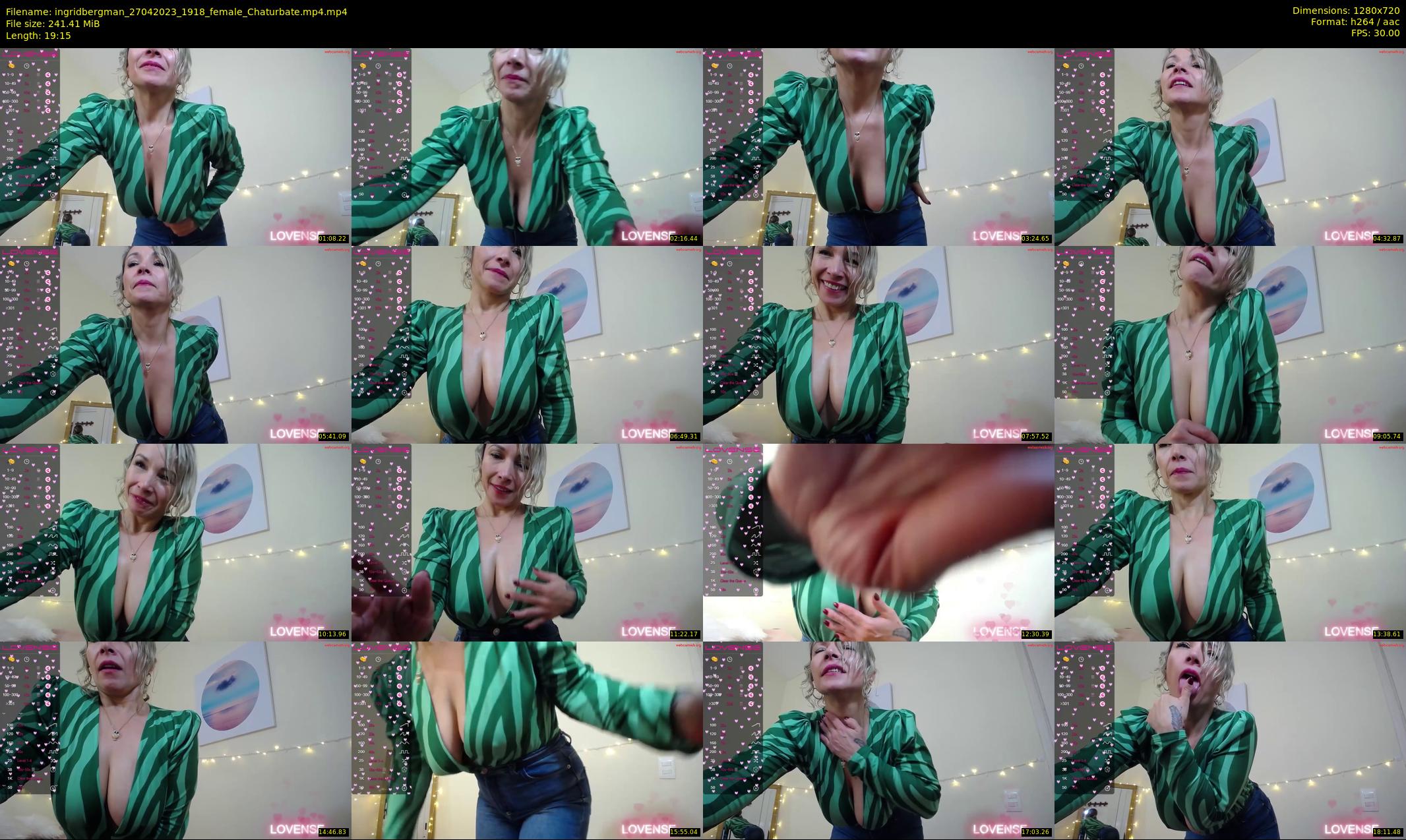 ingridbergman — 20 minute Chaturbate female cam show recording, 720p, Apr 27, 2023