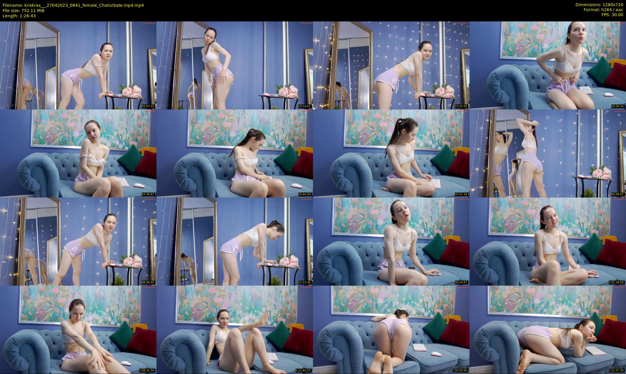 kriskras__ — 87 minute Chaturbate female cam show recording, 720p, Apr 27, 2023