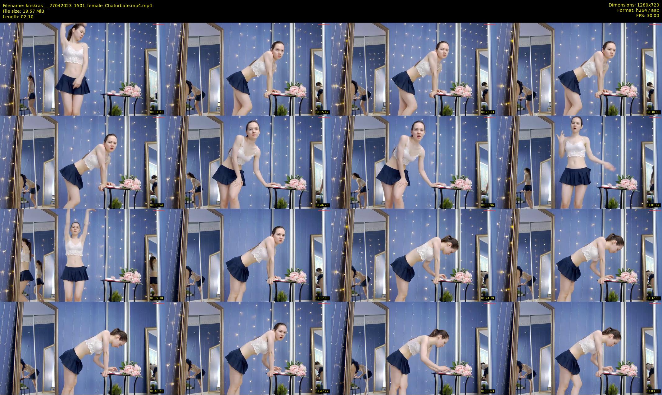 kriskras__ — 3 minute Chaturbate female cam show recording, 720p, Apr 27, 2023
