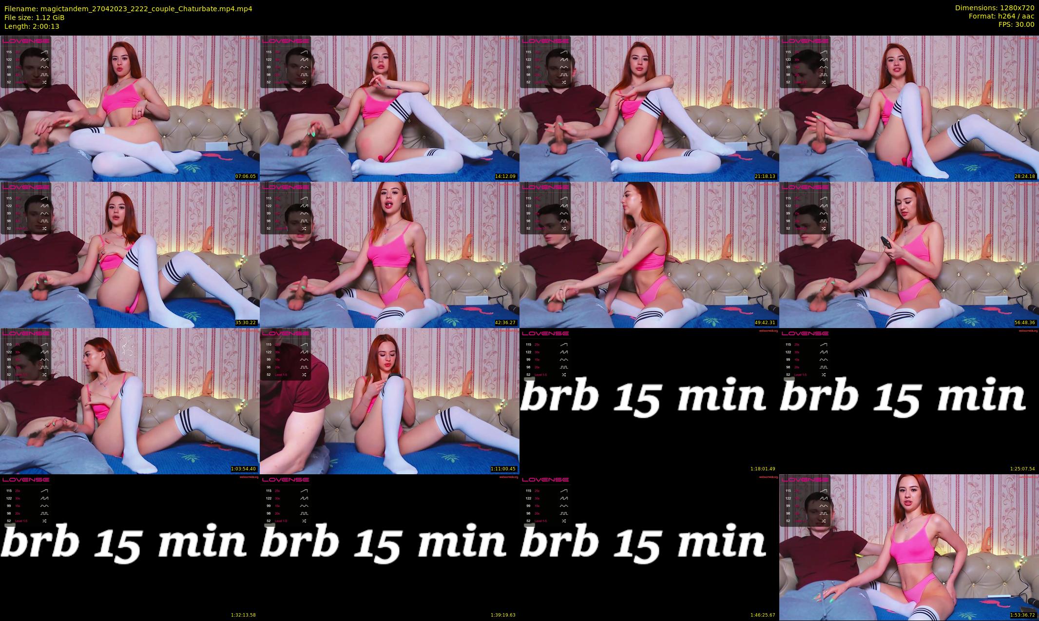 magictandem — 121 minute Chaturbate couple cam show recording, 720p, Apr 27, 2023