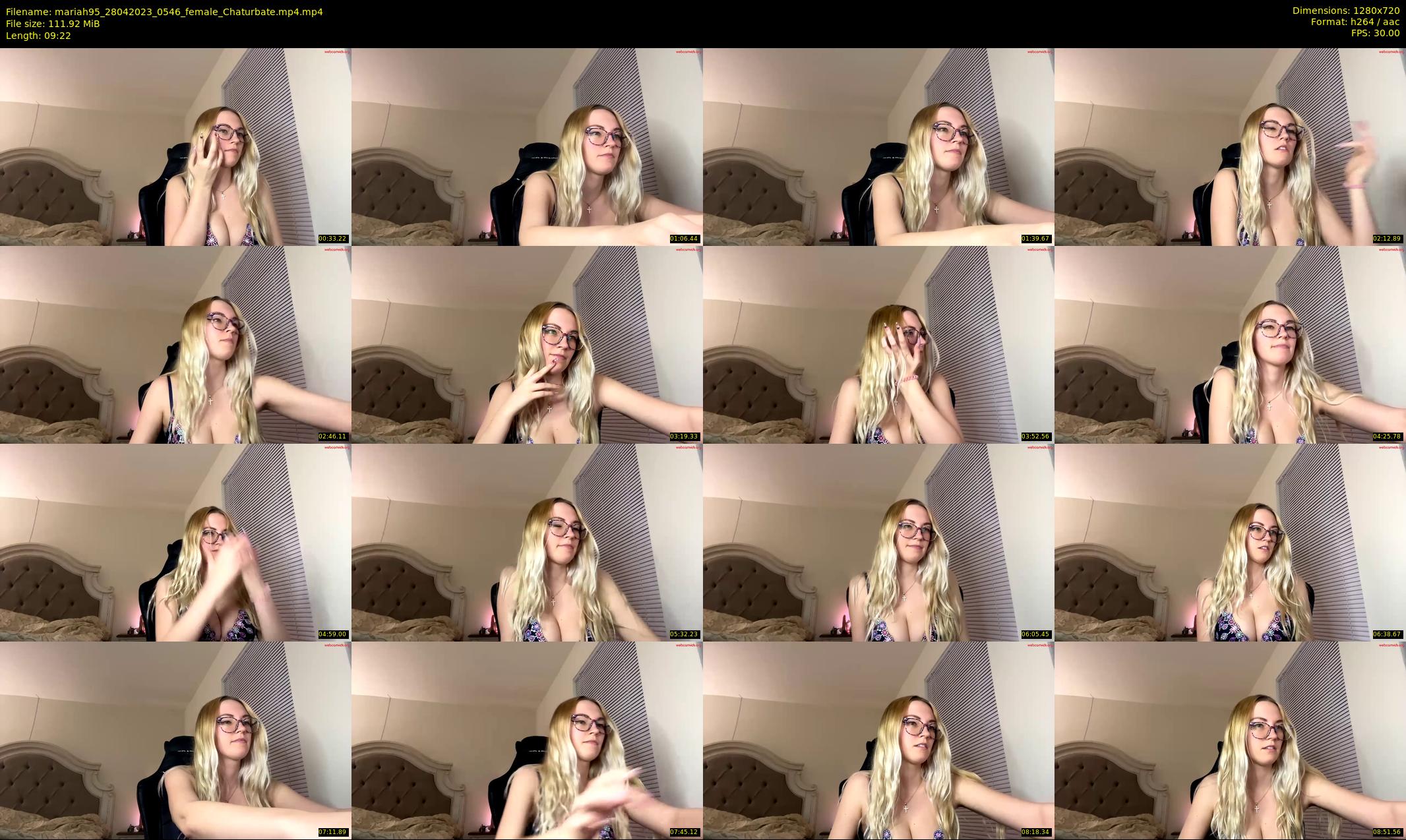 mariah95 — 10 minute Chaturbate female cam show recording, 720p, Apr 28, 2023