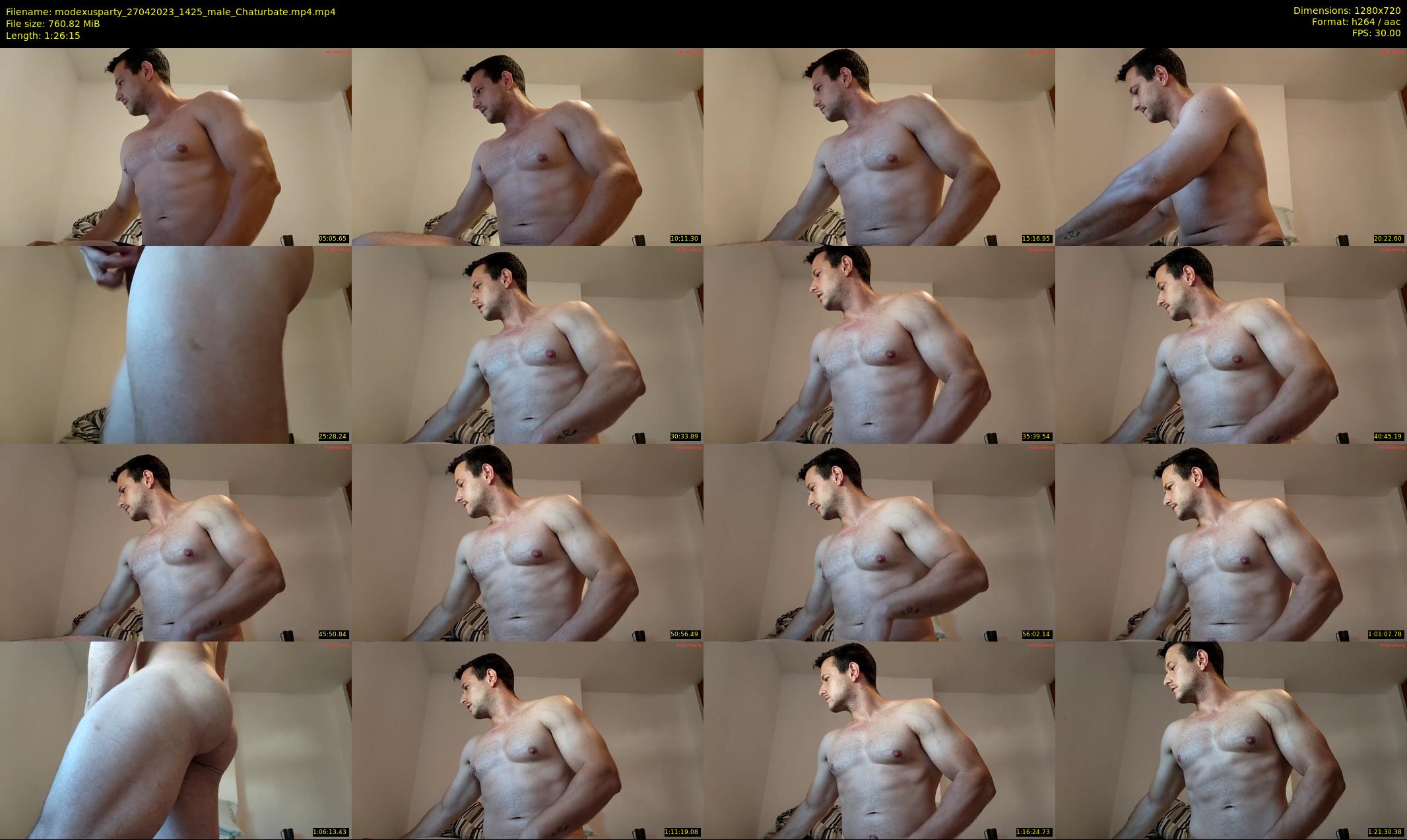 modexusparty — 87 minute Chaturbate male cam show recording, 720p, Apr 27, 2023