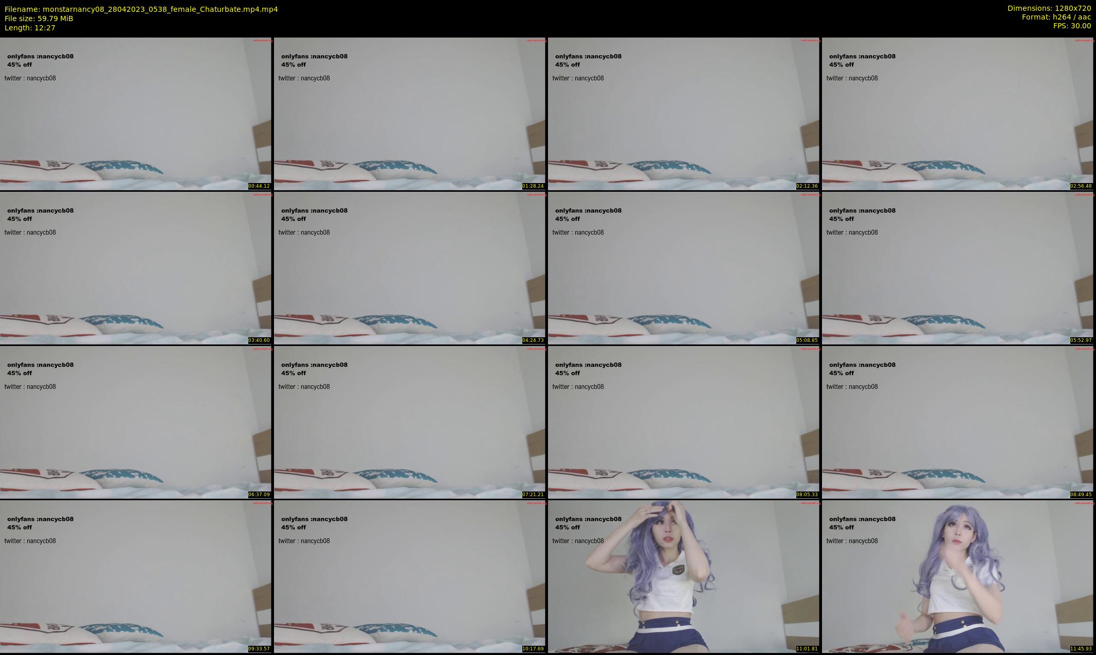 monstarnancy08 — 13 minute Chaturbate female cam show recording, 720p, Apr 28, 2023