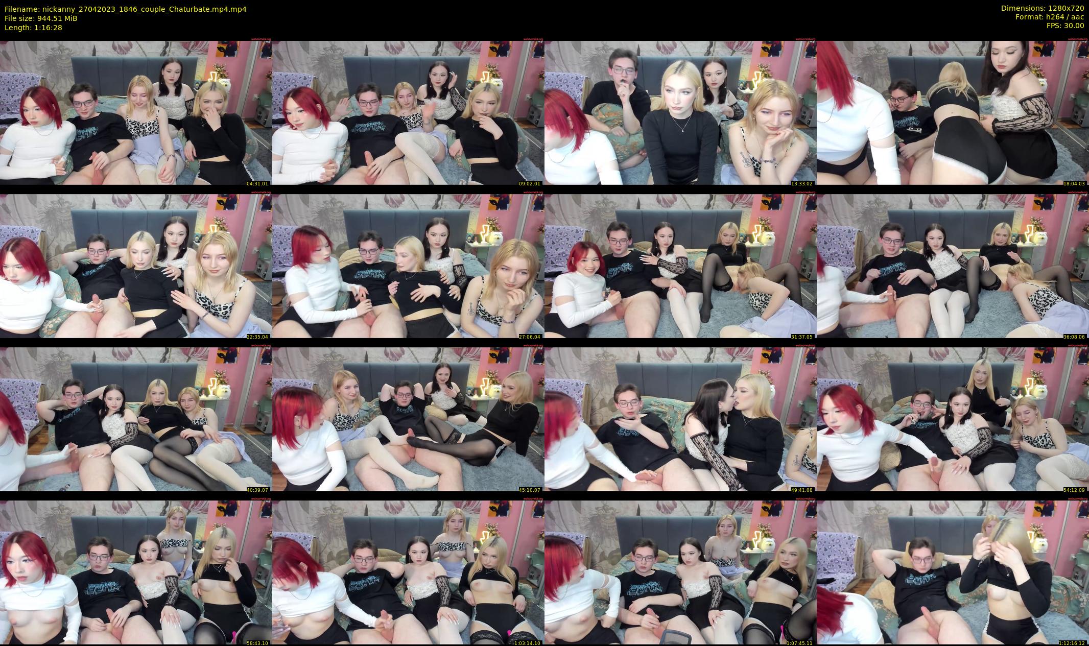 nickanny — 77 minute Chaturbate couple cam show recording, 720p, Apr 27, 2023