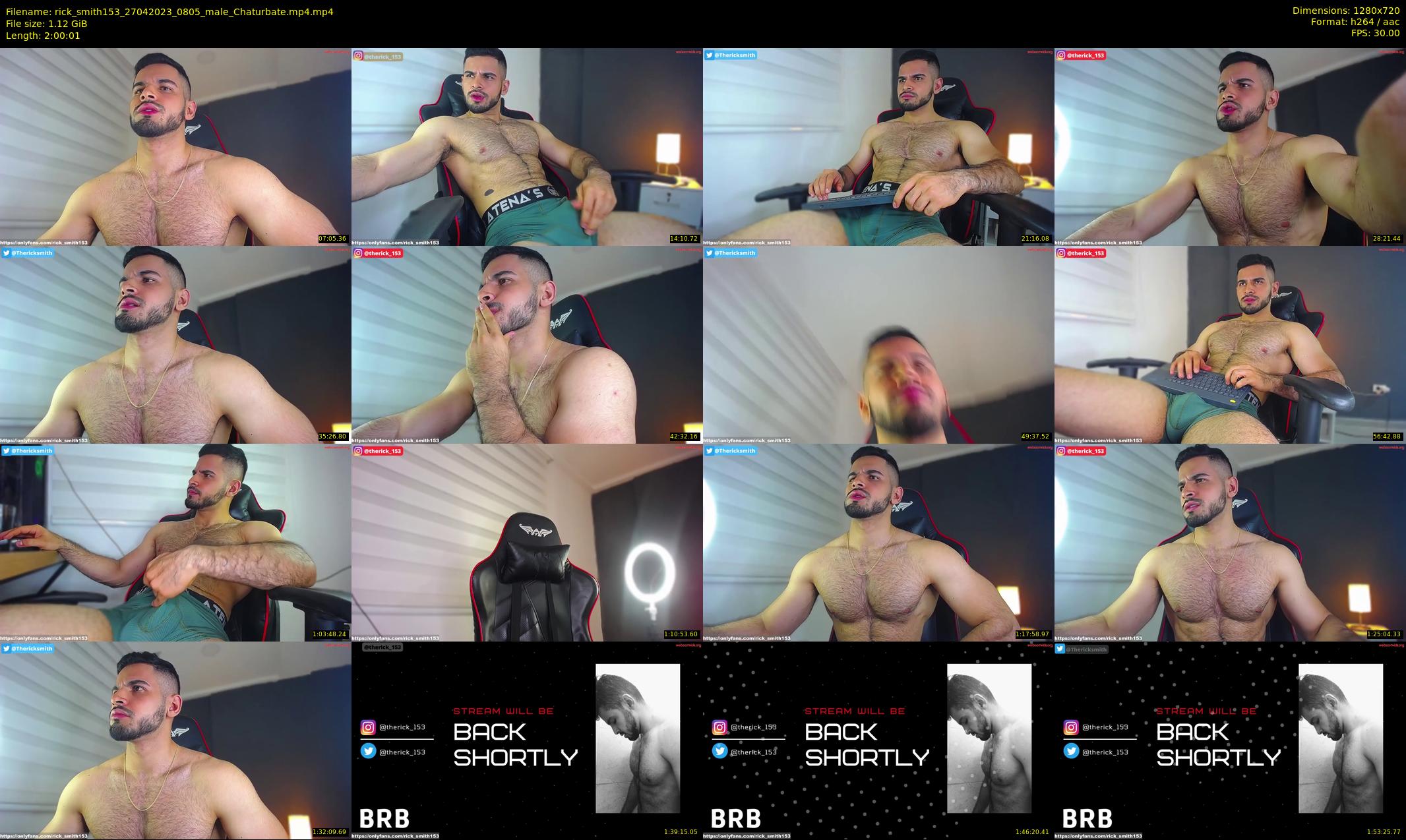 rick_smith153 — 121 minute Chaturbate male cam show recording, 720p, Apr 27, 2023