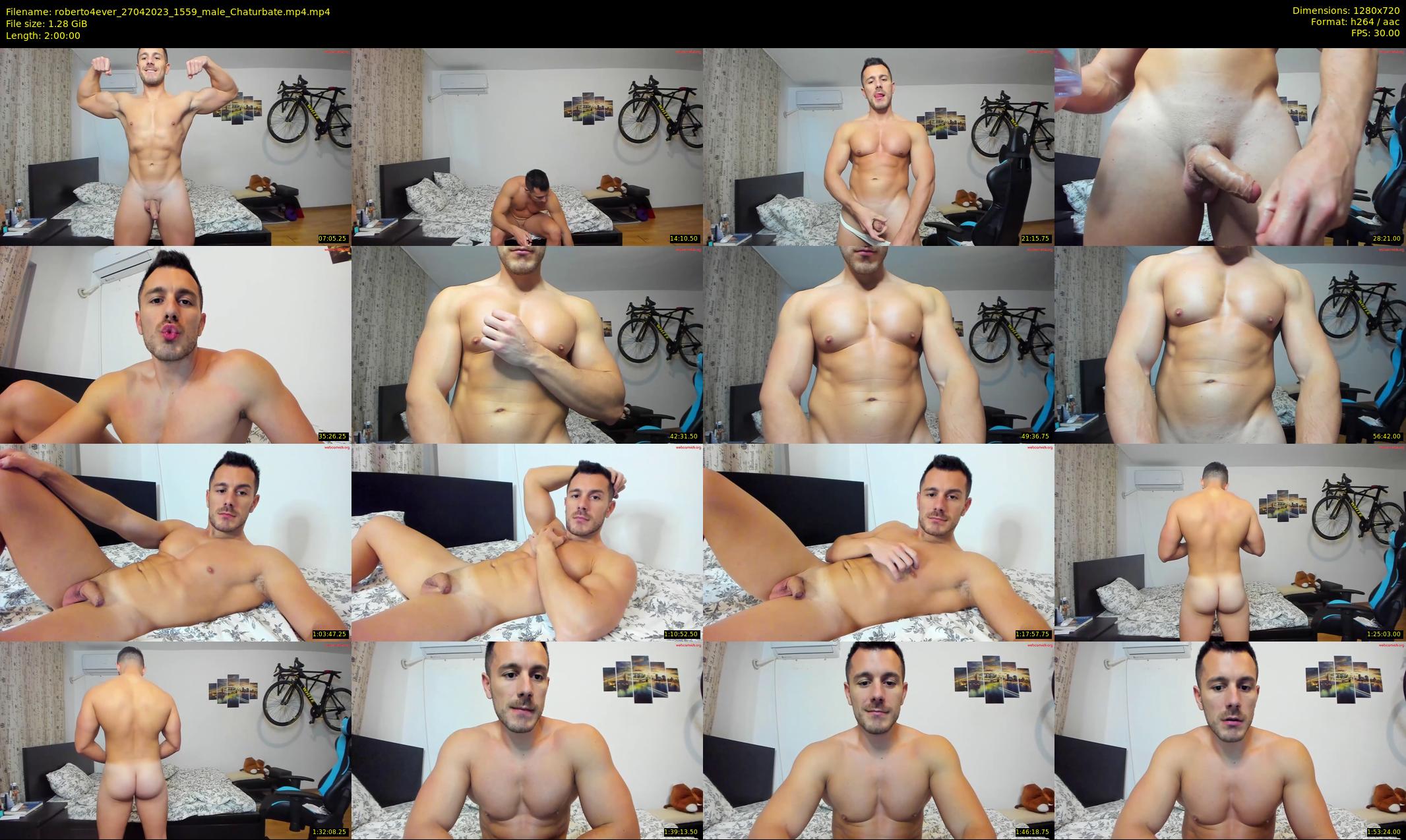 roberto4ever — 120 minute Chaturbate male cam show recording, 720p, Apr 27, 2023