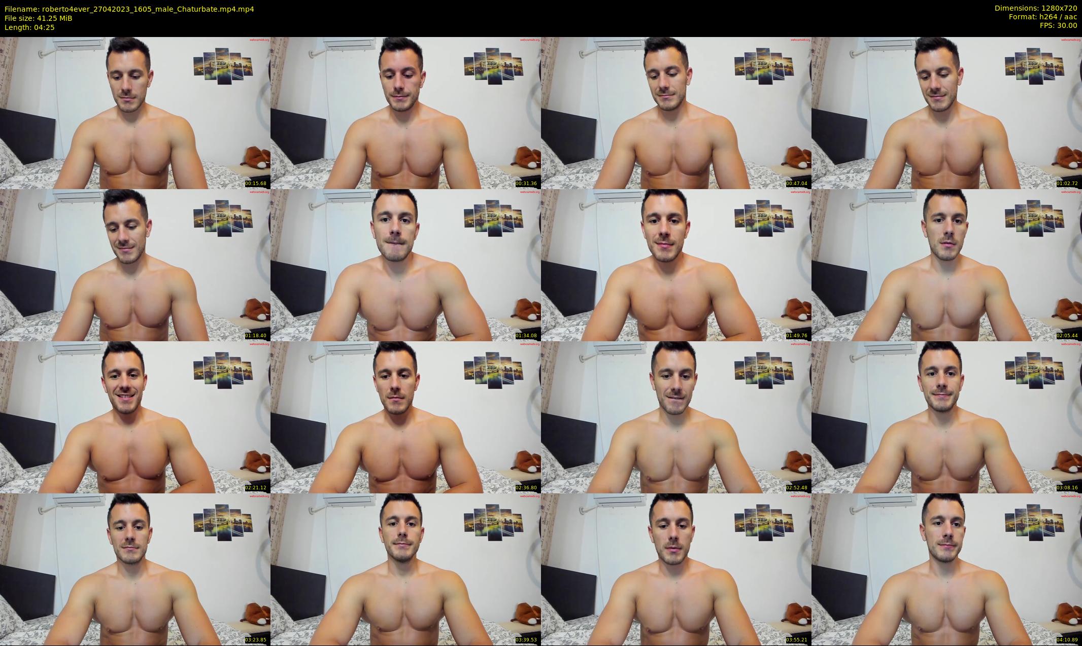 roberto4ever — 5 minute Chaturbate male cam show recording, 720p, Apr 27, 2023