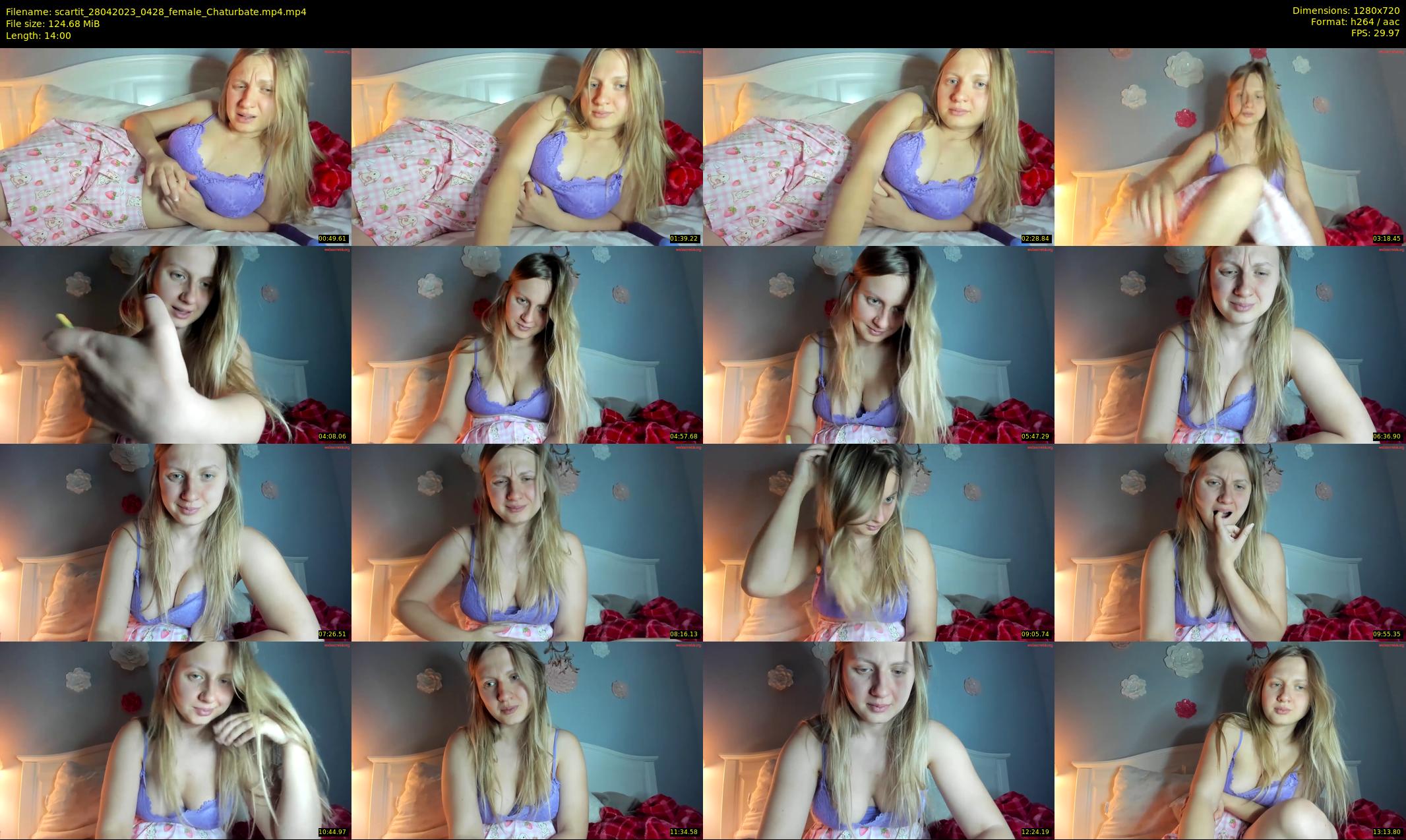 scartit — 14 minute Chaturbate female cam show recording, 720p, Apr 28, 2023